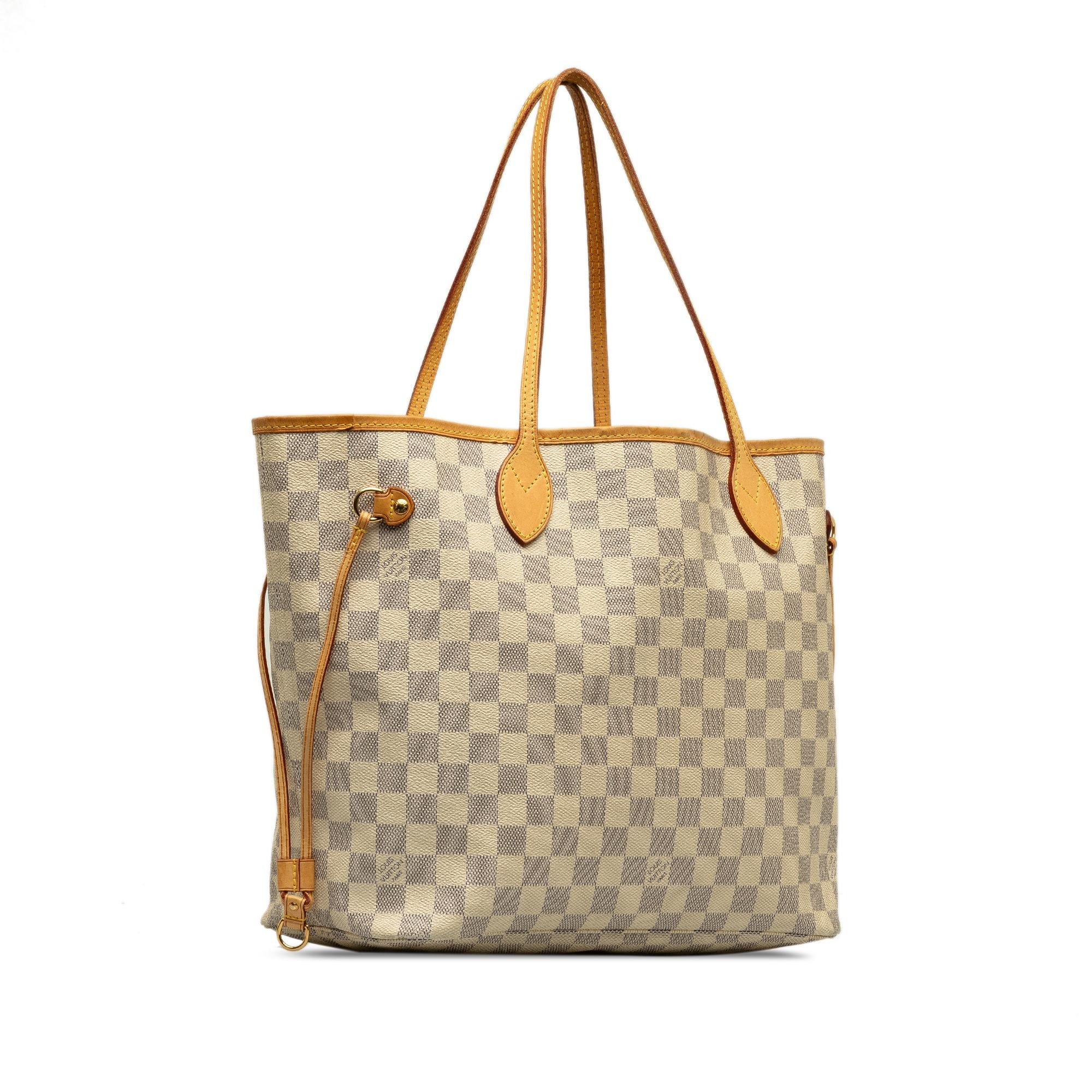 Louis Vuitton Damier Azur Neverfull MM (SHG-PxbWdh)