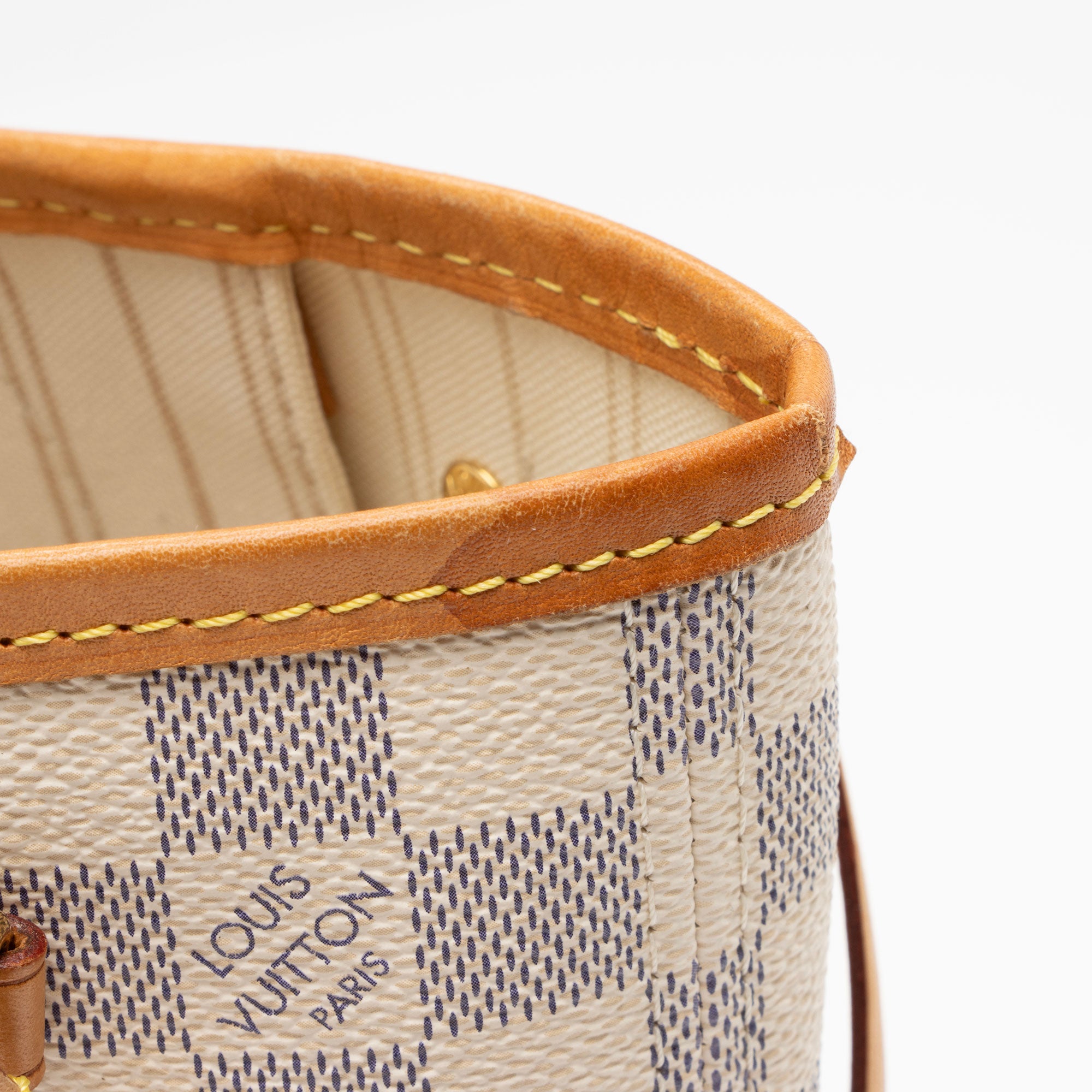 Louis Vuitton Damier Azur Neverfull PM Tote (SHF-oKgnXU)