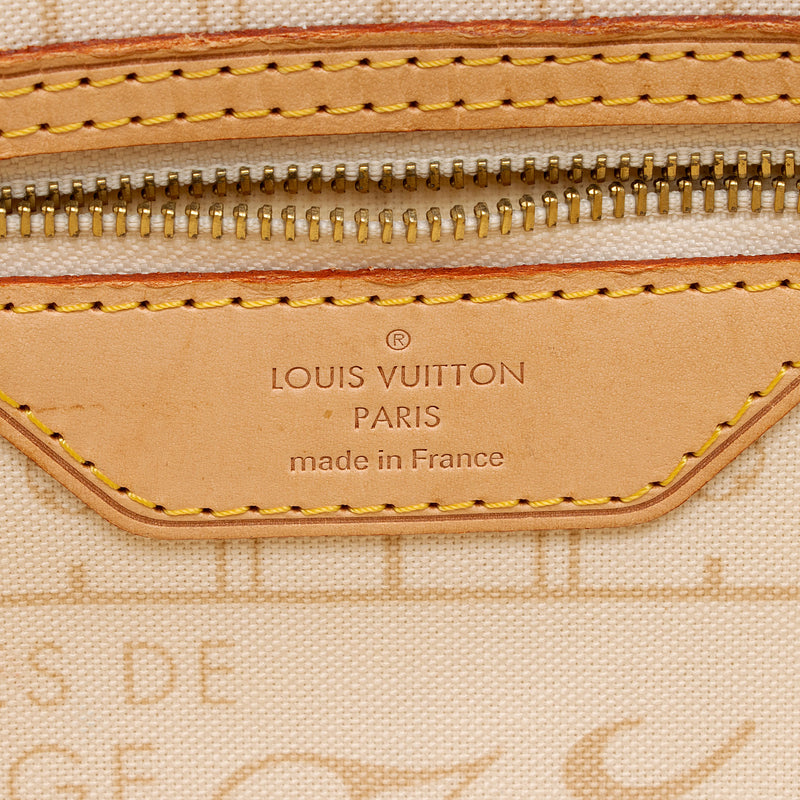 Louis Vuitton Damier Azur Neverfull PM Tote (SHF-EDzBxL)
