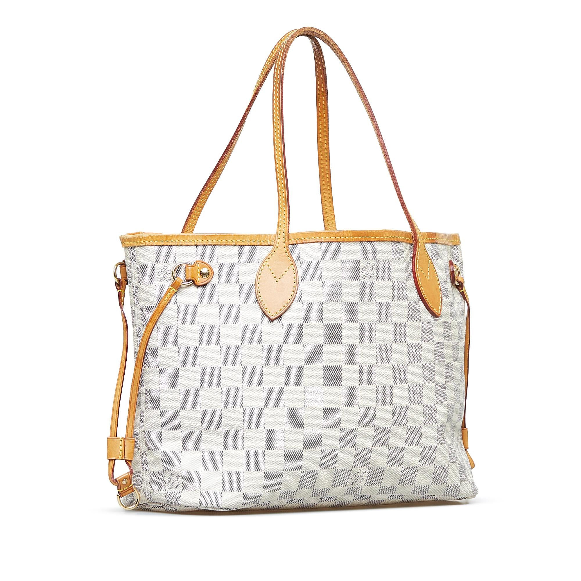Louis Vuitton Damier Azur Neverfull PM (SHG-NOynW3)