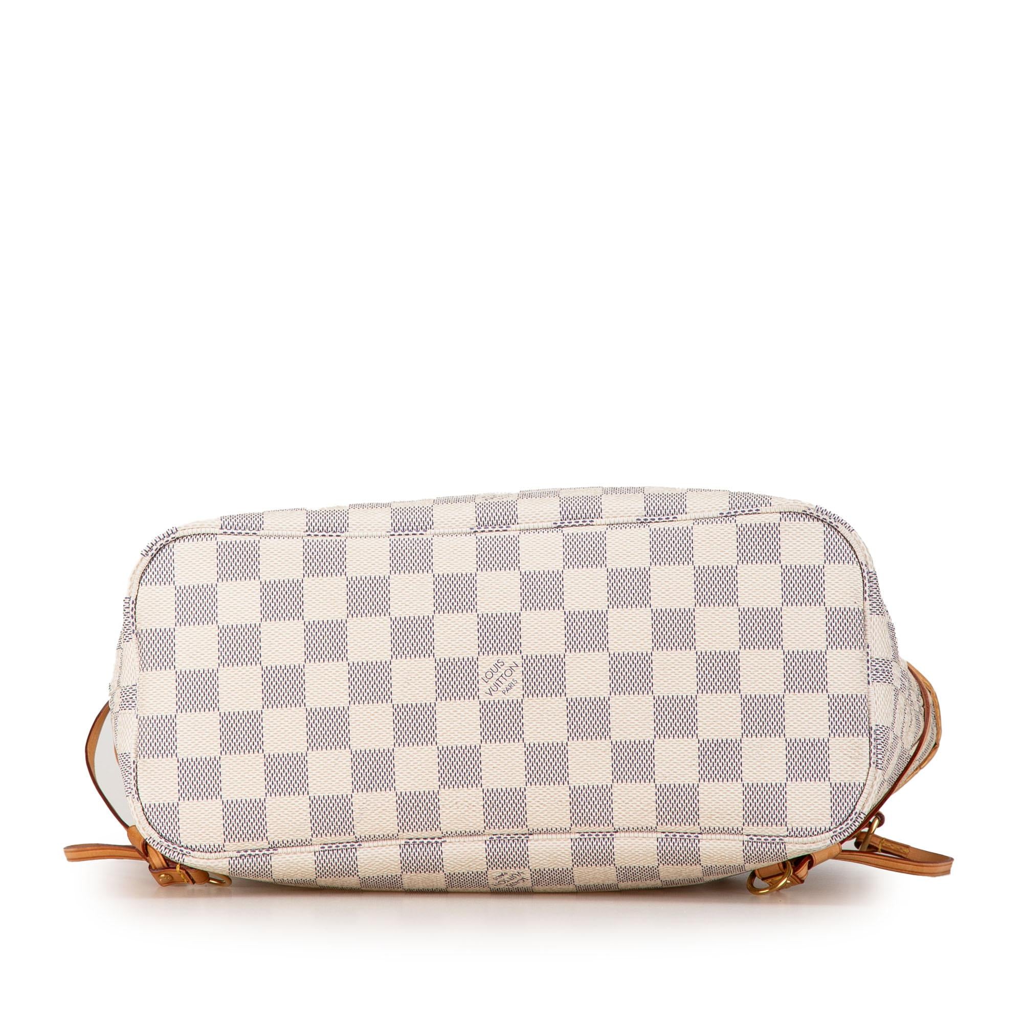 Louis Vuitton Damier Azur Neverfull PM (SHG-sLn0dt)