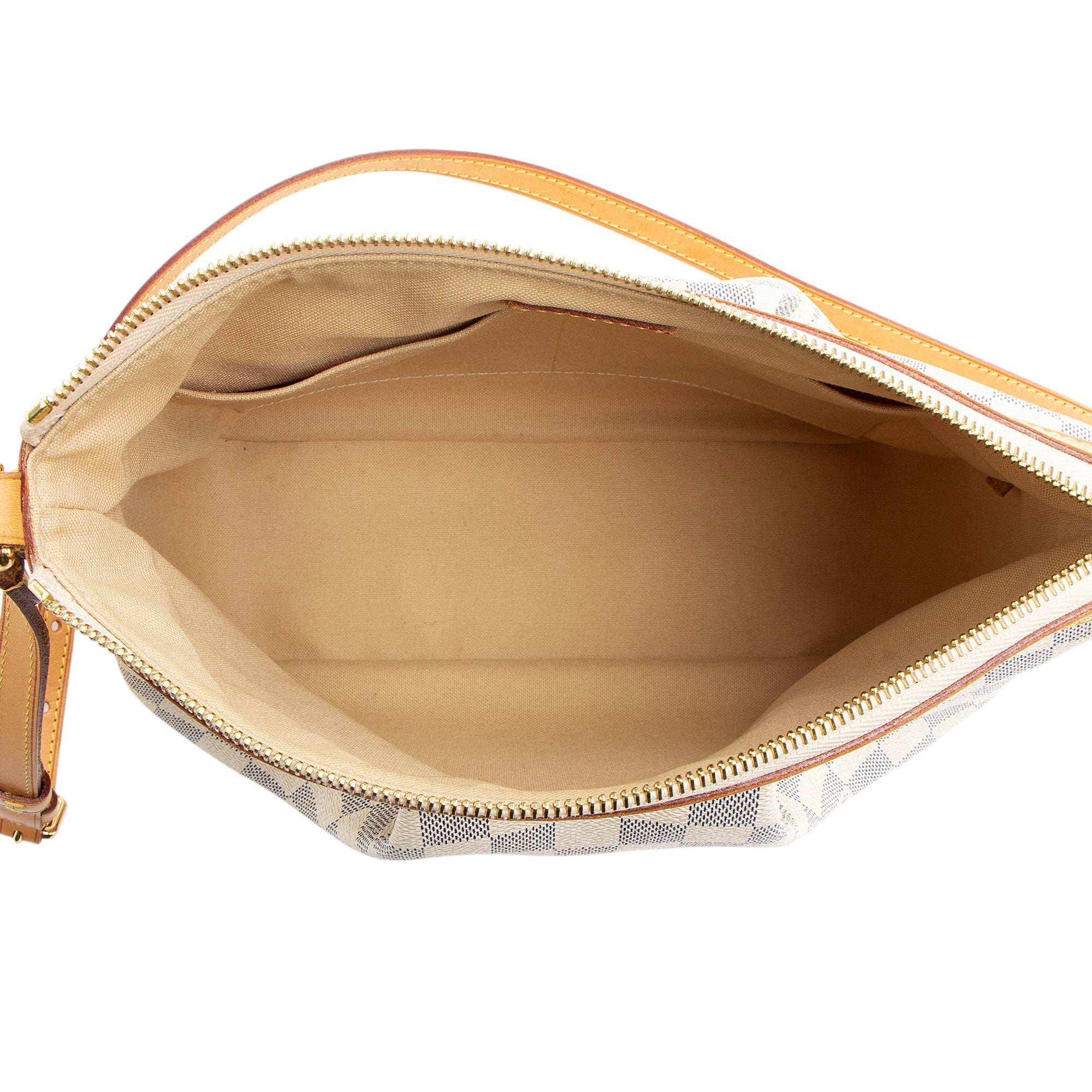 Louis Vuitton Damier Azur Siracusa PM Shoulder Bag (SHF-3IxoAb)