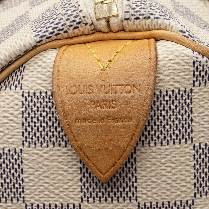 Louis Vuitton Damier Azur Speedy 25 Satchel (SHF-DkbmcQ) – LuxeDH