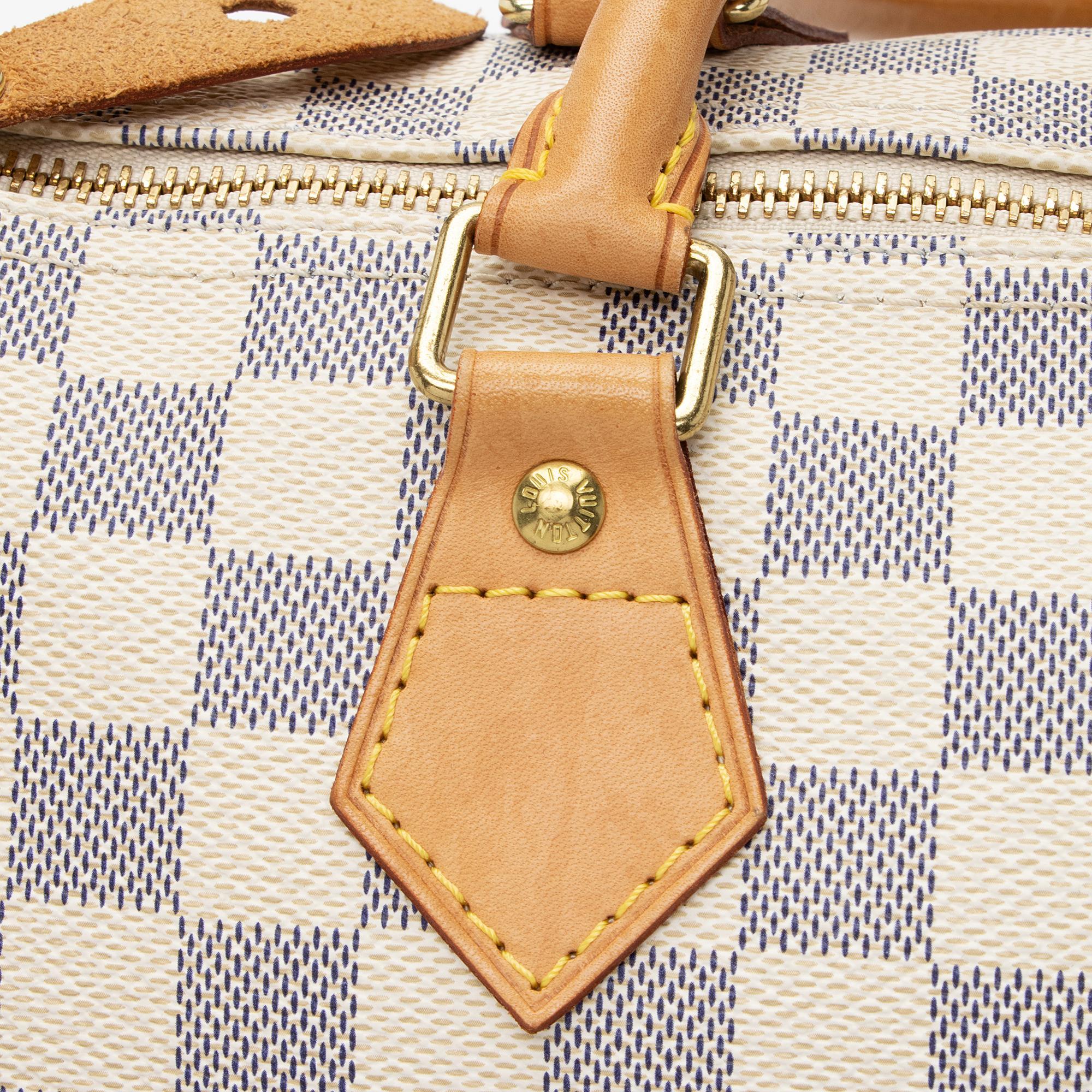 Louis Vuitton Damier Azur Speedy 30 Satchel (SHF-opJpxO)
