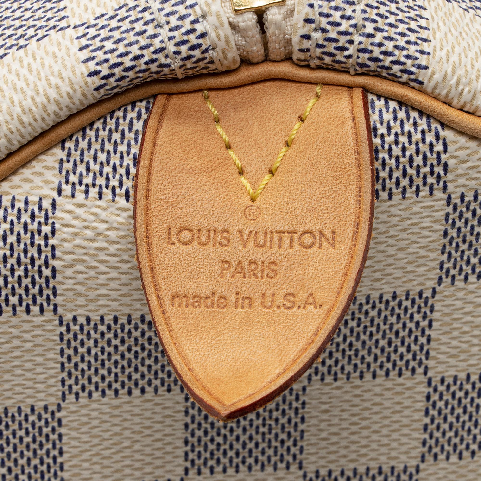 Louis Vuitton Damier Azur Speedy 30 Satchel (SHF-opJpxO)