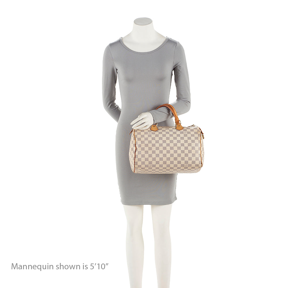 Louis Vuitton Damier Azur Speedy 30 Satchel (SHF-EEbbxa)