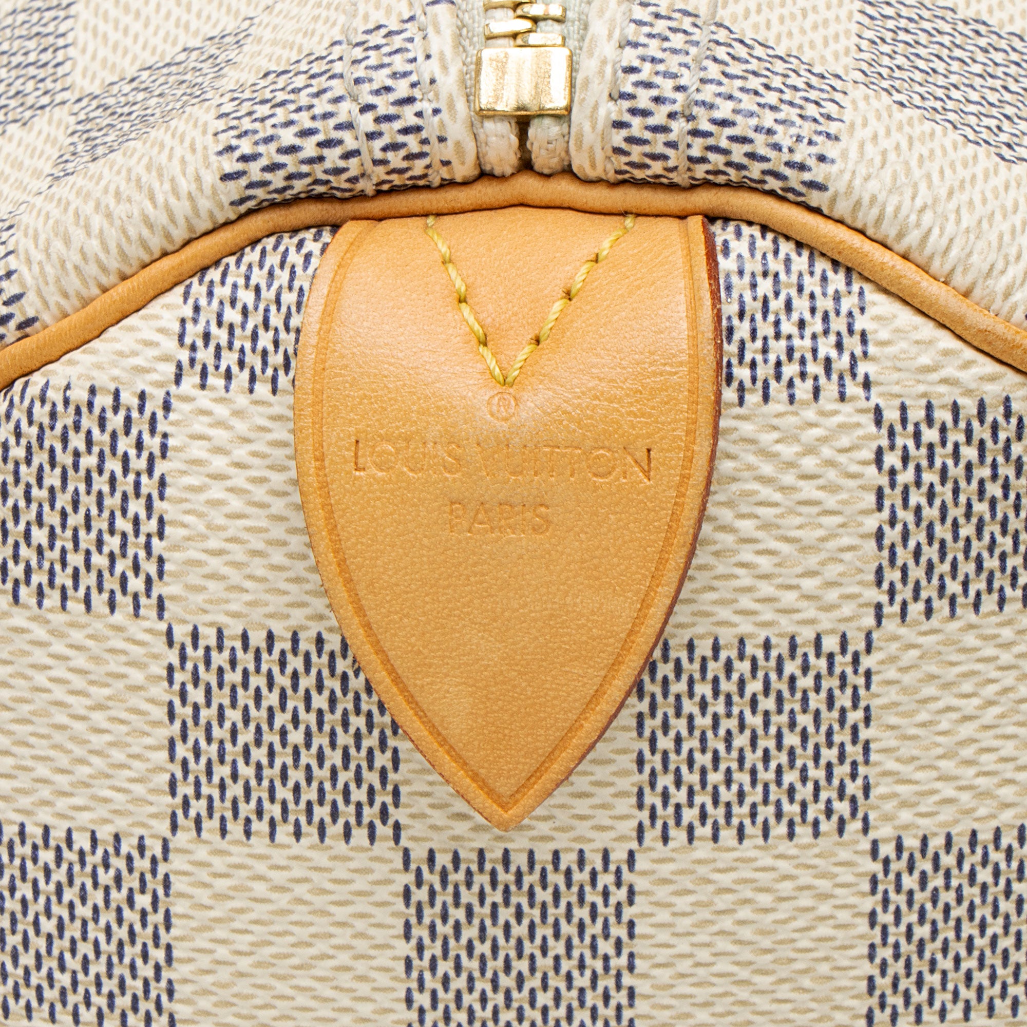 Louis Vuitton Damier Azur Speedy 30 Satchel