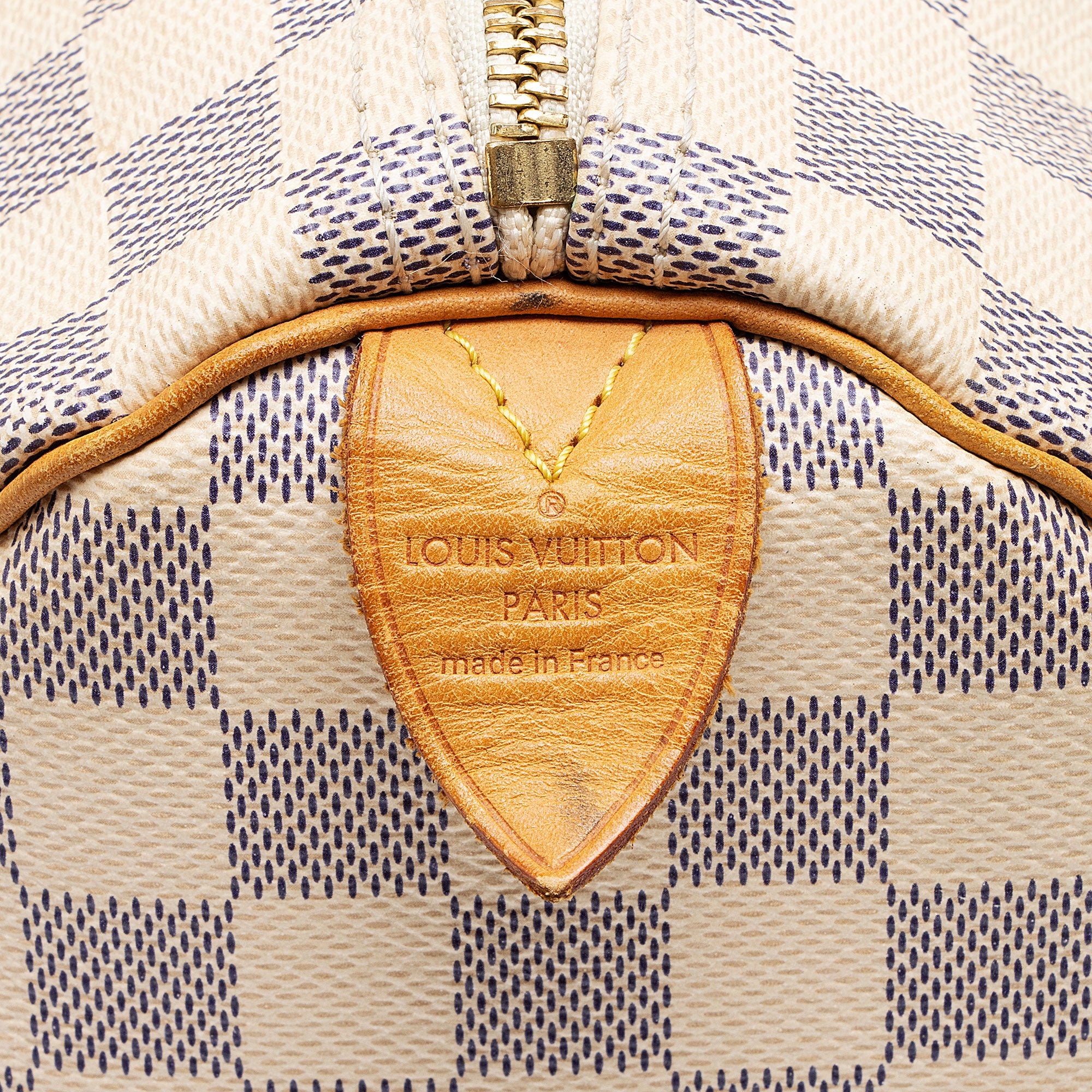 Louis Vuitton Damier Azur Speedy 30 Satchel