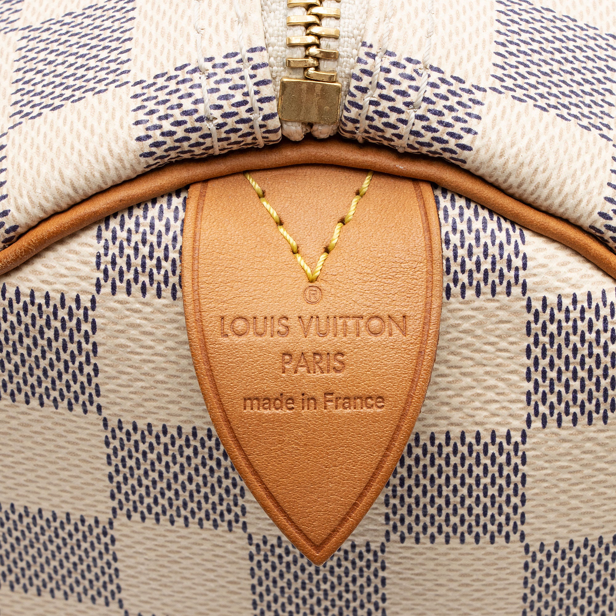 Louis Vuitton Damier Azur Speedy 30 Satchel