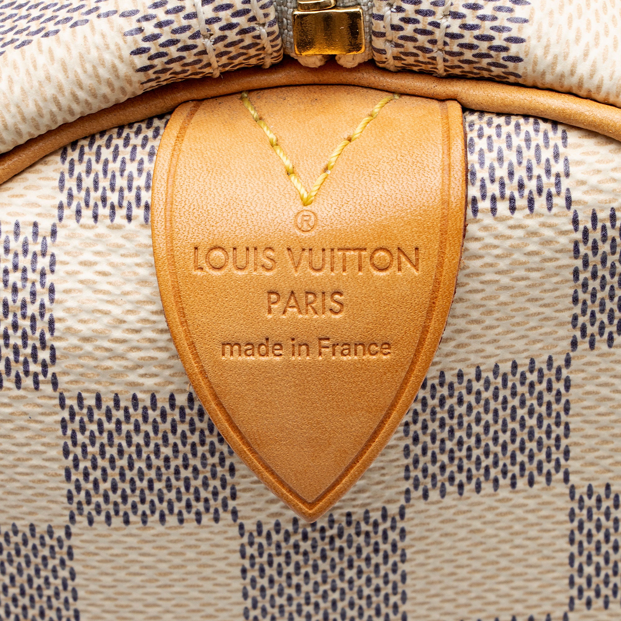 Louis Vuitton Damier Azur Speedy 30 Satchel
