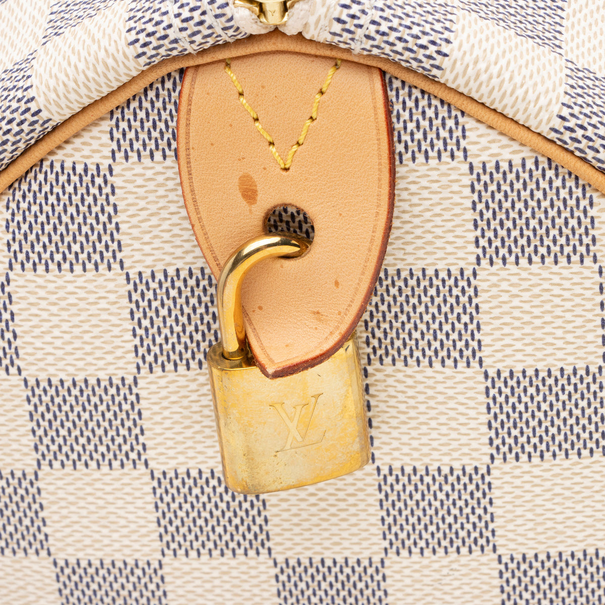 Louis Vuitton Damier Azur Speedy 30 Satchel