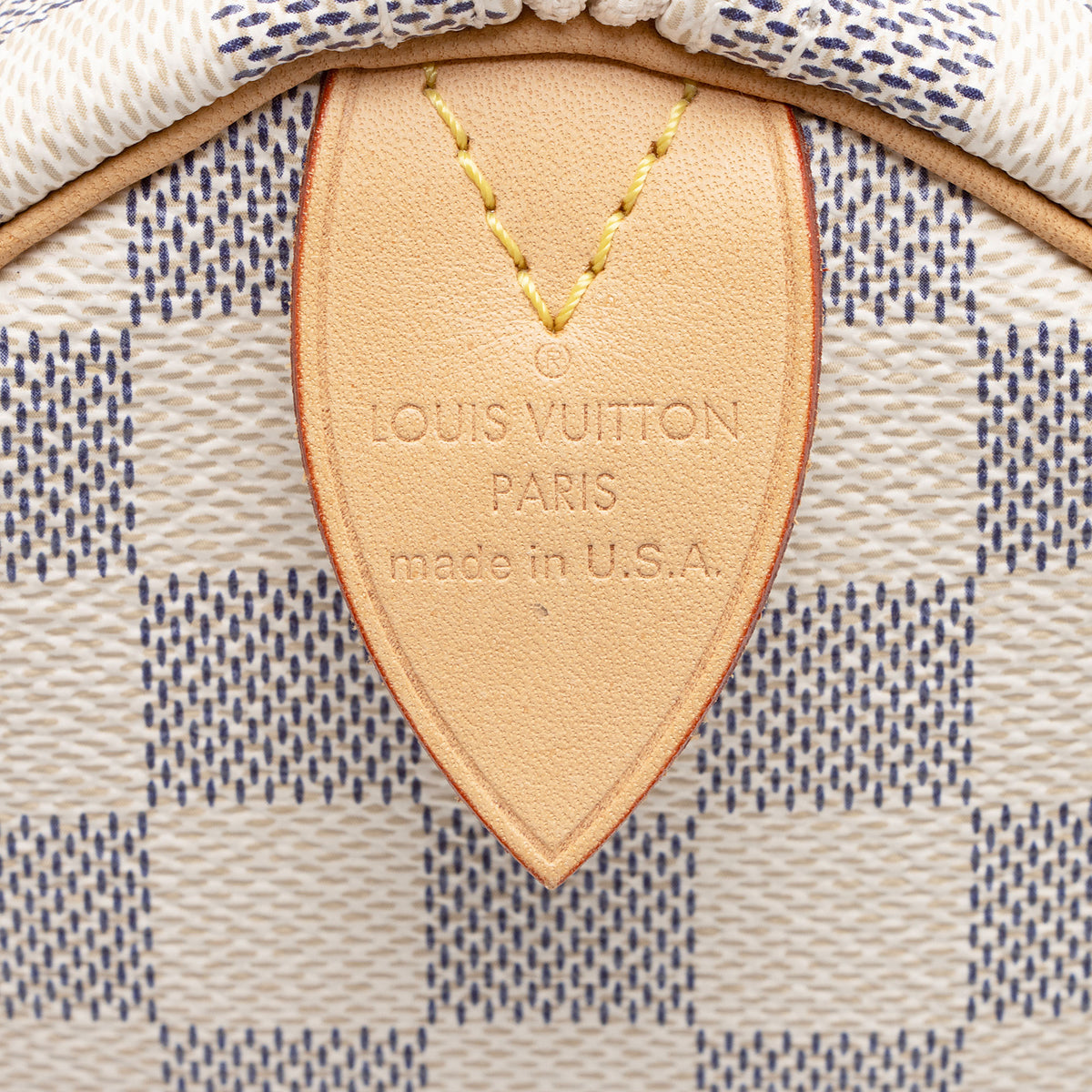 Louis Vuitton Damier Azur Speedy 30 Satchel