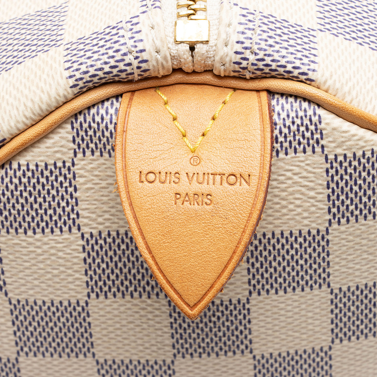 Louis Vuitton Damier Azur Speedy 30 Satchel