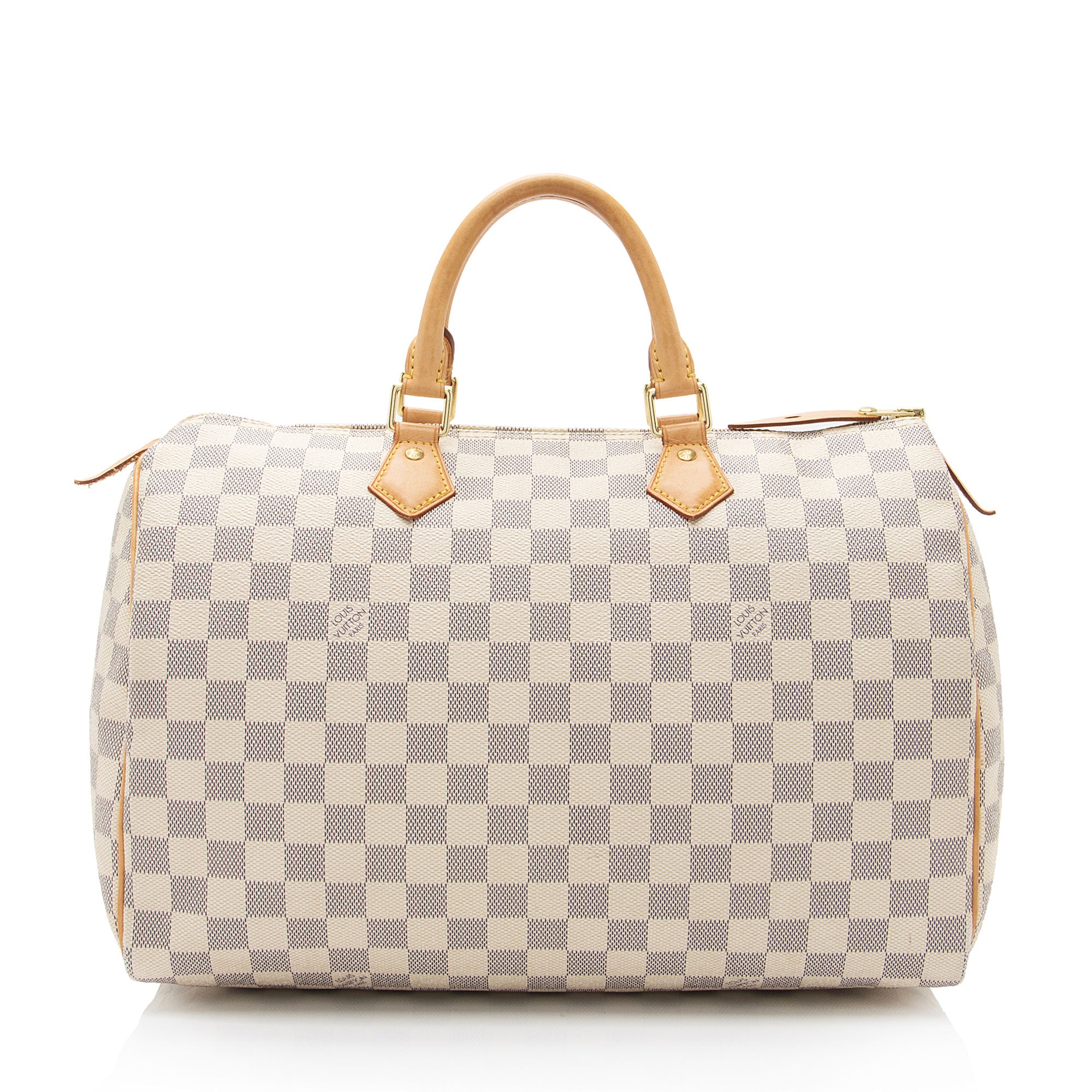 Louis Vuitton Damier Azur Speedy 35 Satchel (SHF-Sjma9Y)