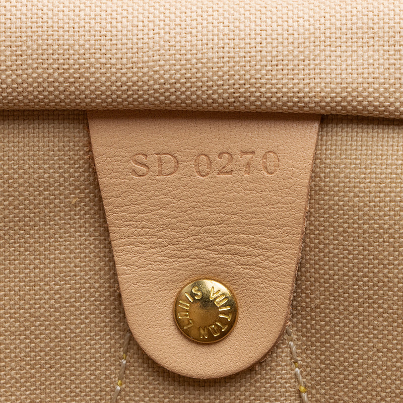 Louis Vuitton Damier Azur Speedy 35 Satchel (SHF-P9u9Py)