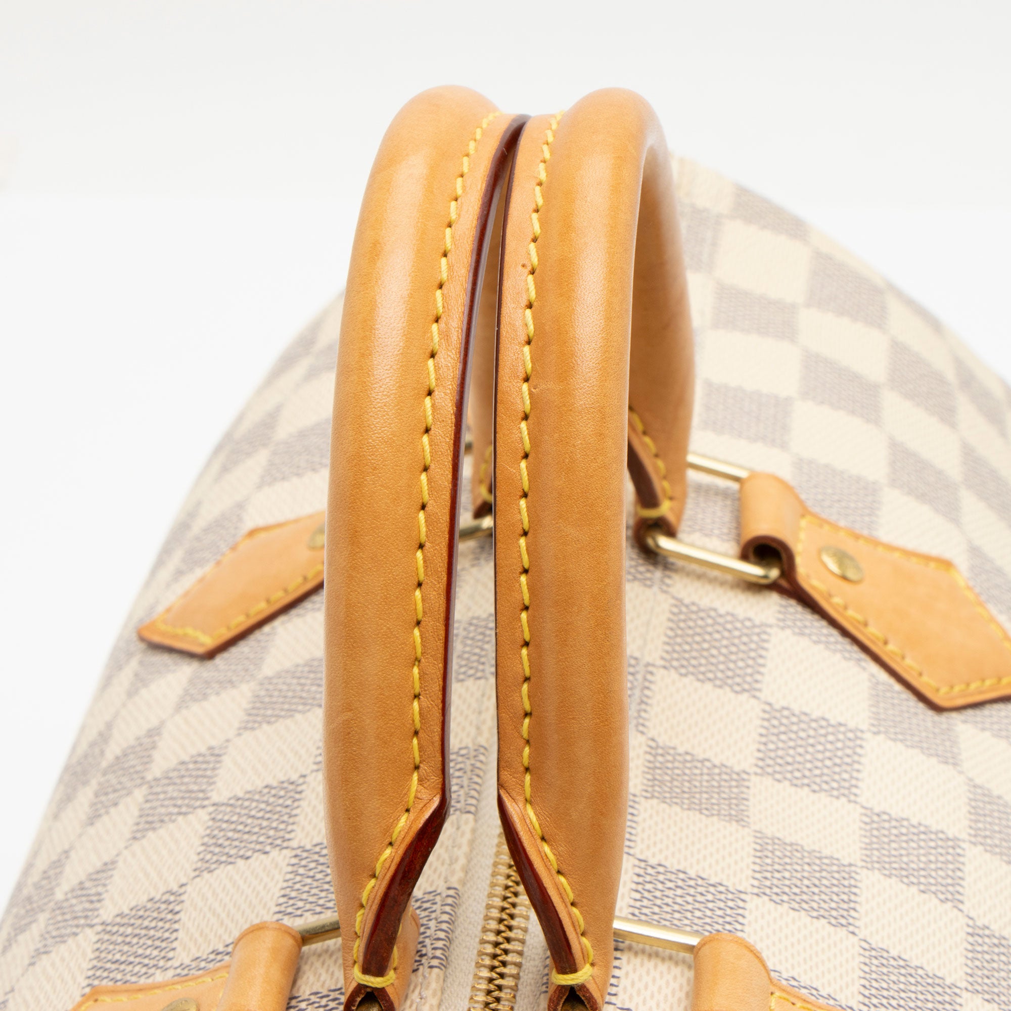 Louis Vuitton Damier Azur Speedy 35 Satchel (SHF-BC7FpS)