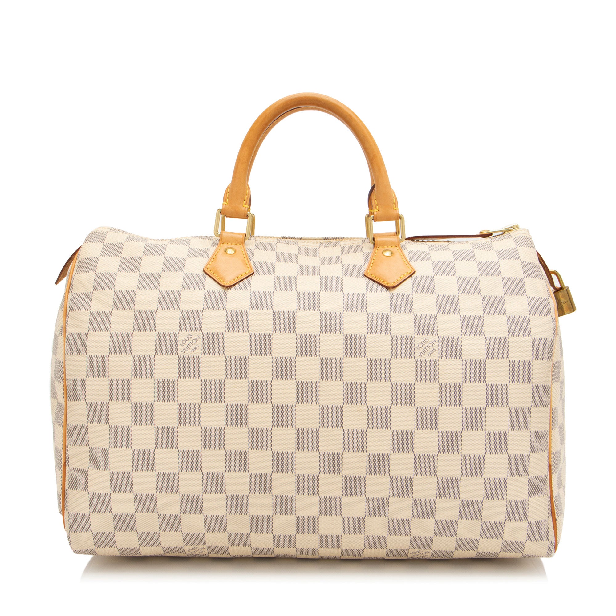 Louis Vuitton Damier Azur Speedy 35 Satchel (SHF-BC7FpS)