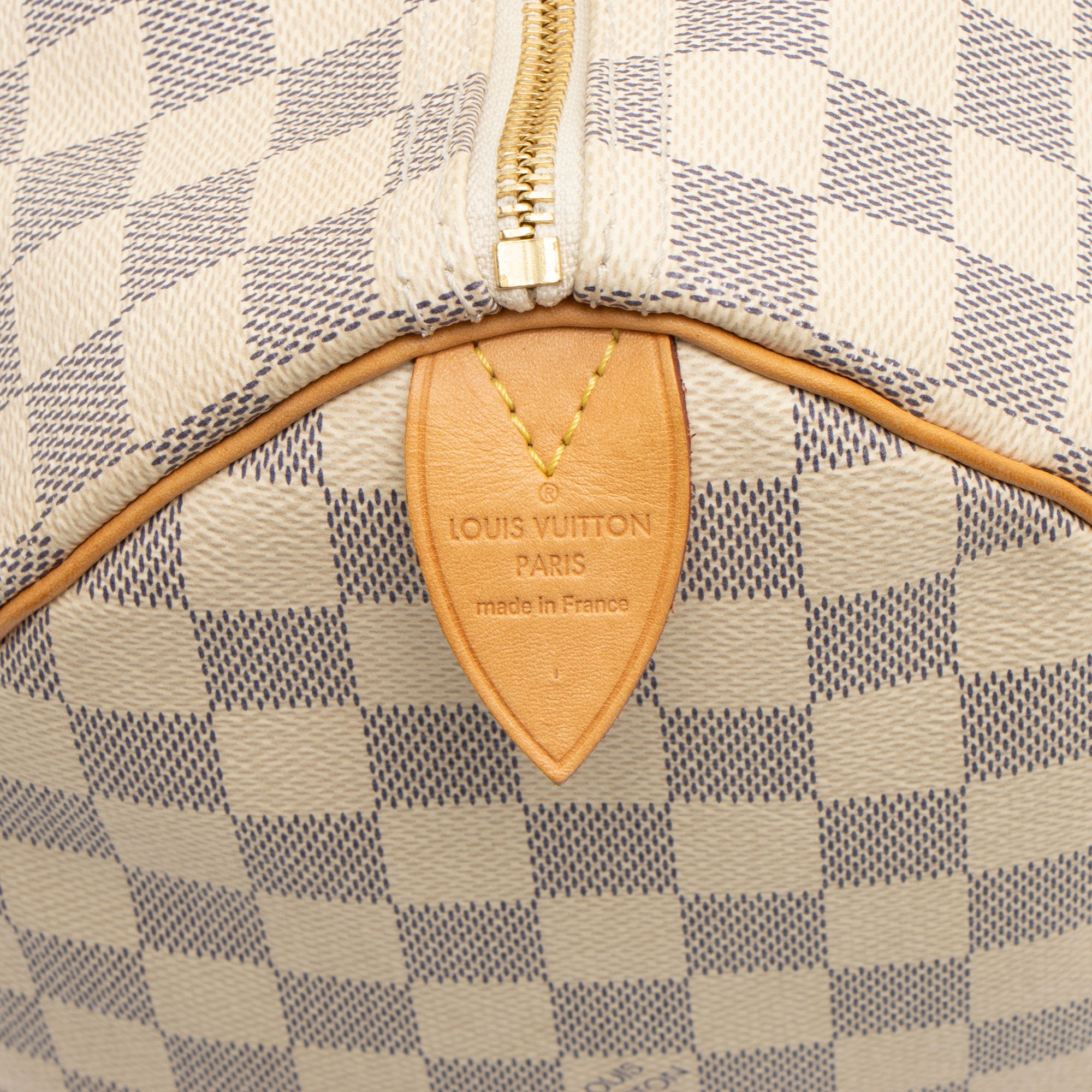 Louis Vuitton Damier Azur Speedy 35 Satchel (SHF-BC7FpS)