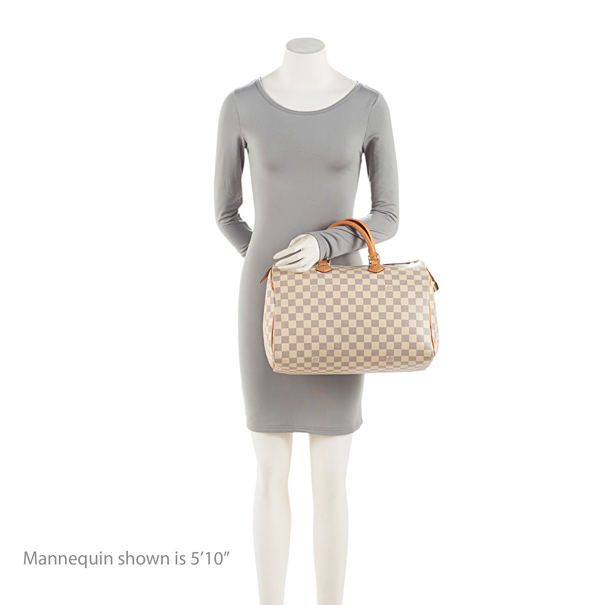 Louis Vuitton Damier Azur Speedy 35 Satchel (SHF-BC7FpS)
