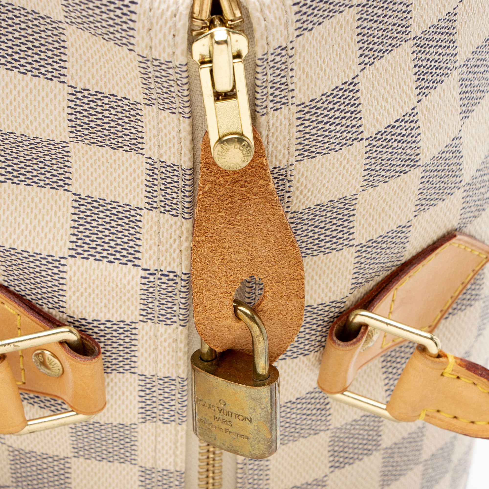 Louis Vuitton Damier Azur Speedy 35 Satchel