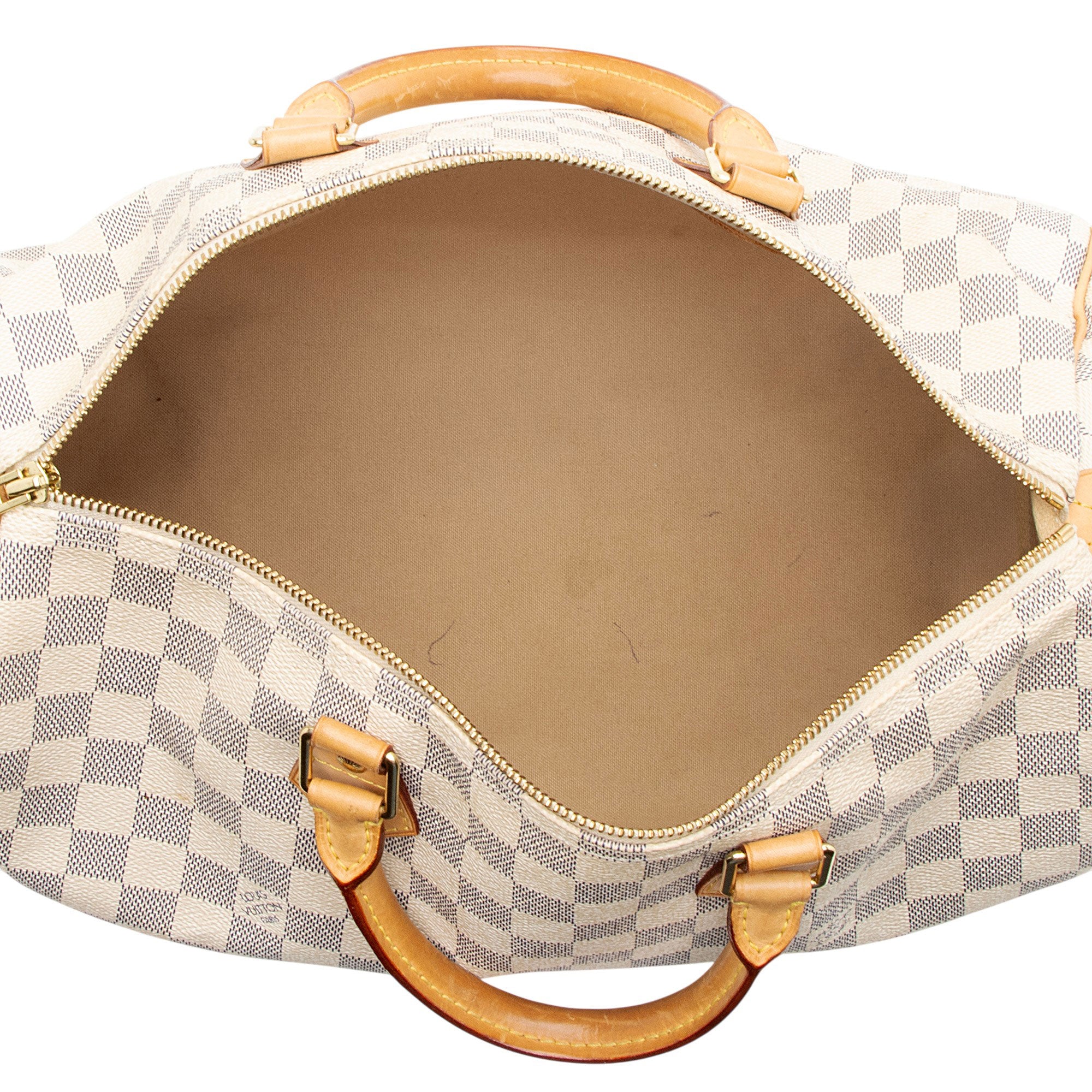 Louis Vuitton Damier Azur Speedy 35 Satchel