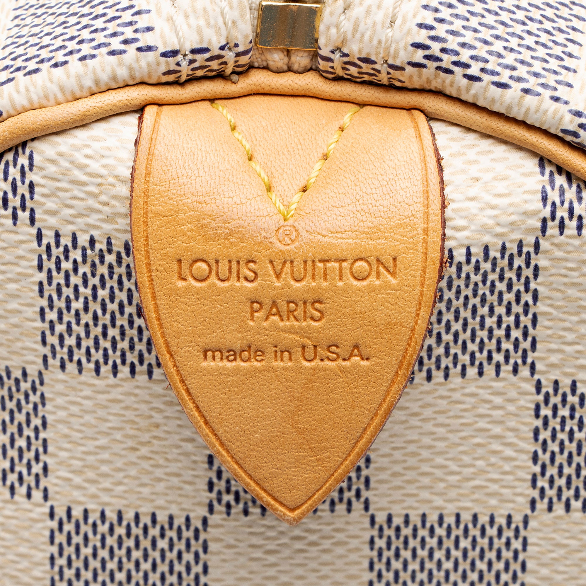 Louis Vuitton Damier Azur Speedy 35 Satchel