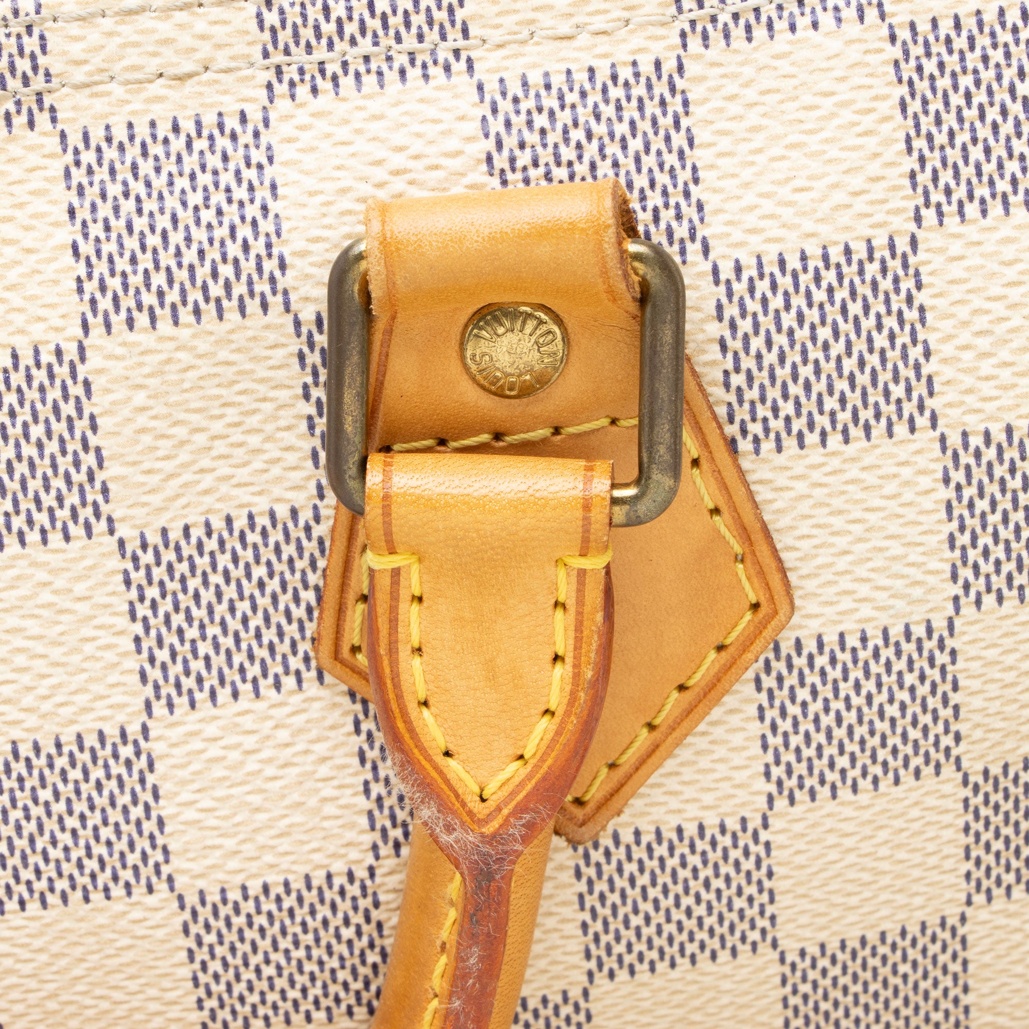 Louis Vuitton Damier Azur Speedy 35 Satchel
