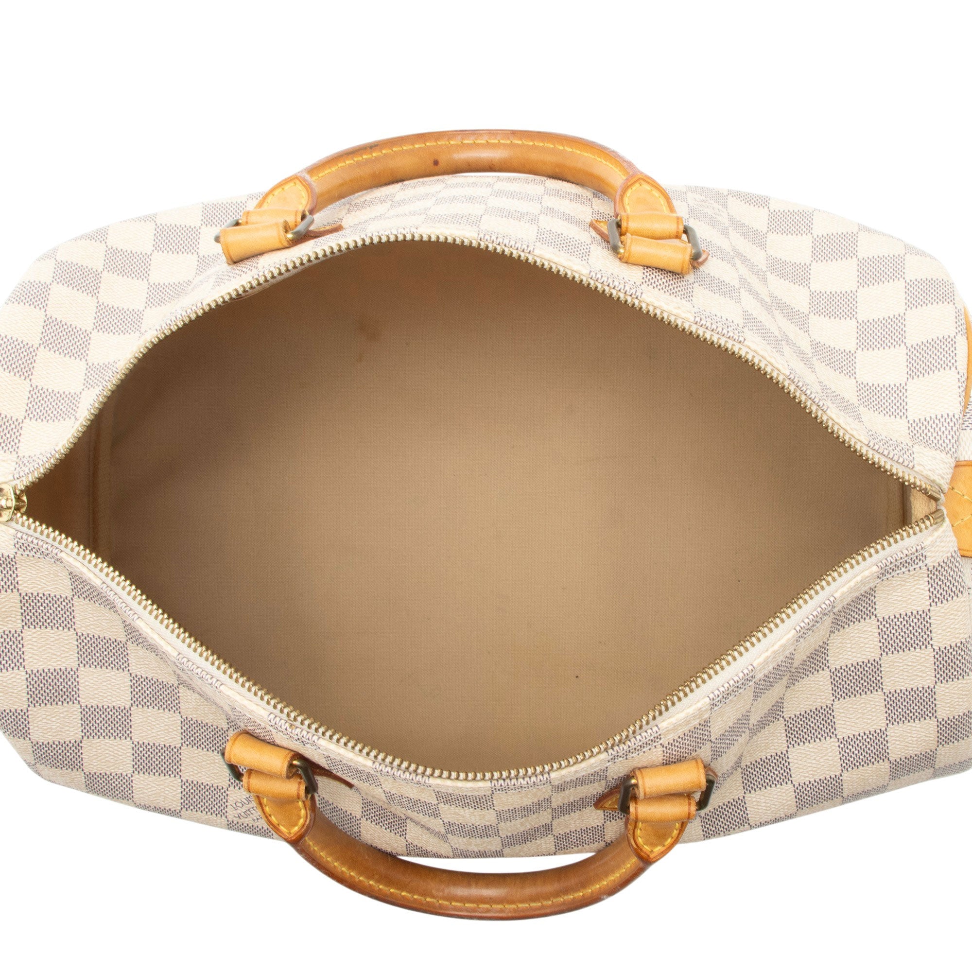 Louis Vuitton Damier Azur Speedy 35 Satchel
