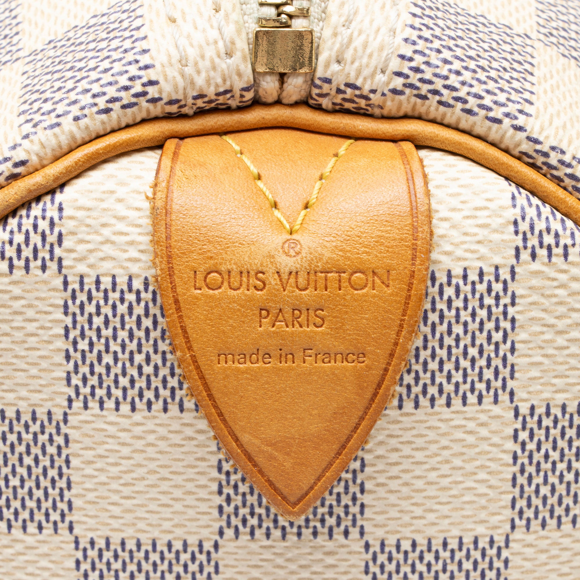 Louis Vuitton Damier Azur Speedy 35 Satchel