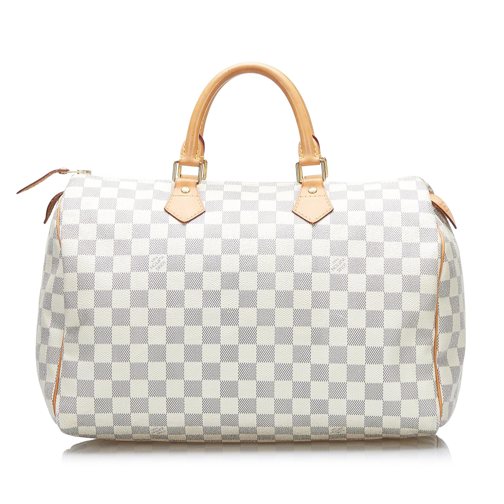 Louis Vuitton Damier Azur Speedy 35 (SHG-tygh9g)