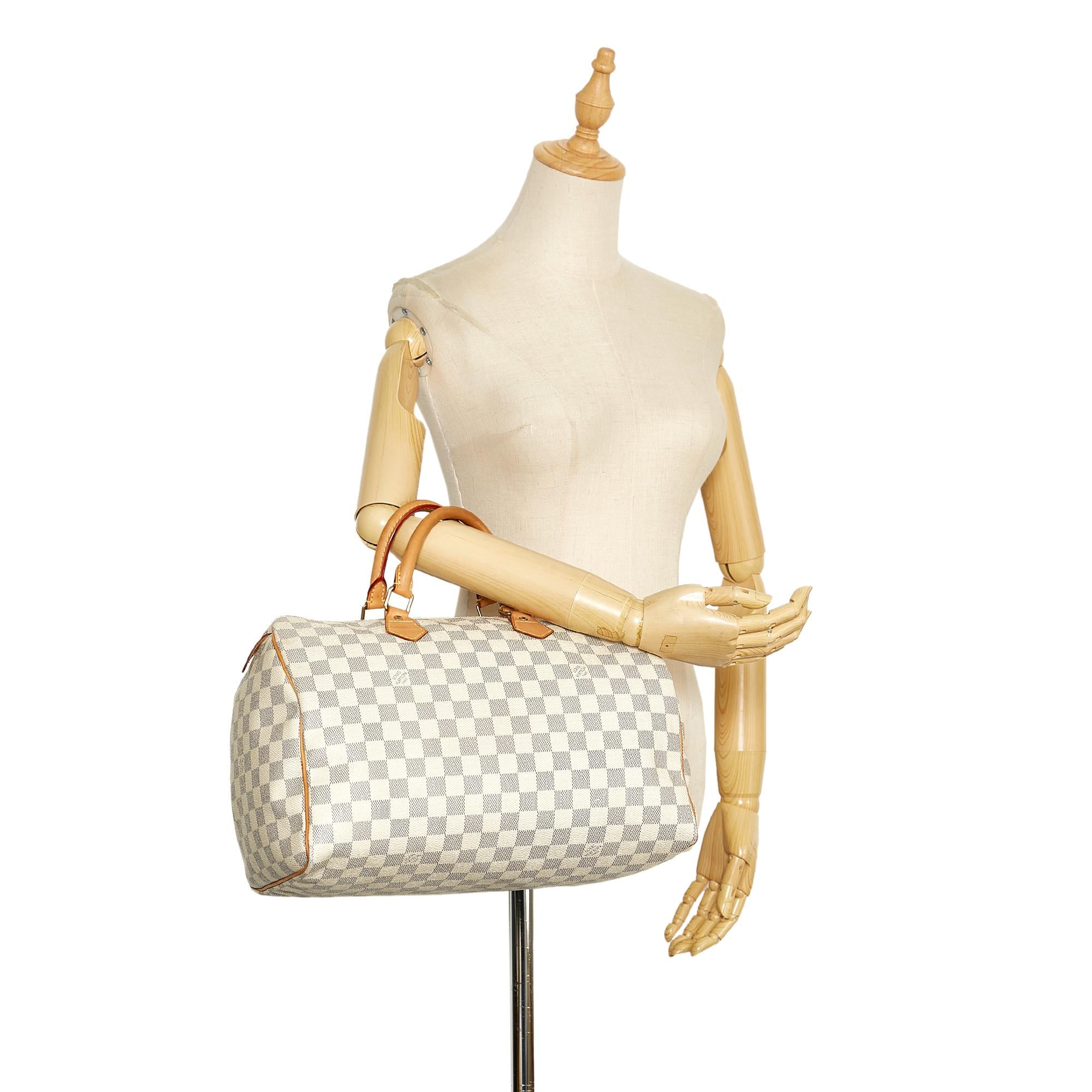 Louis Vuitton Damier Azur Speedy 35 (SHG-tygh9g)