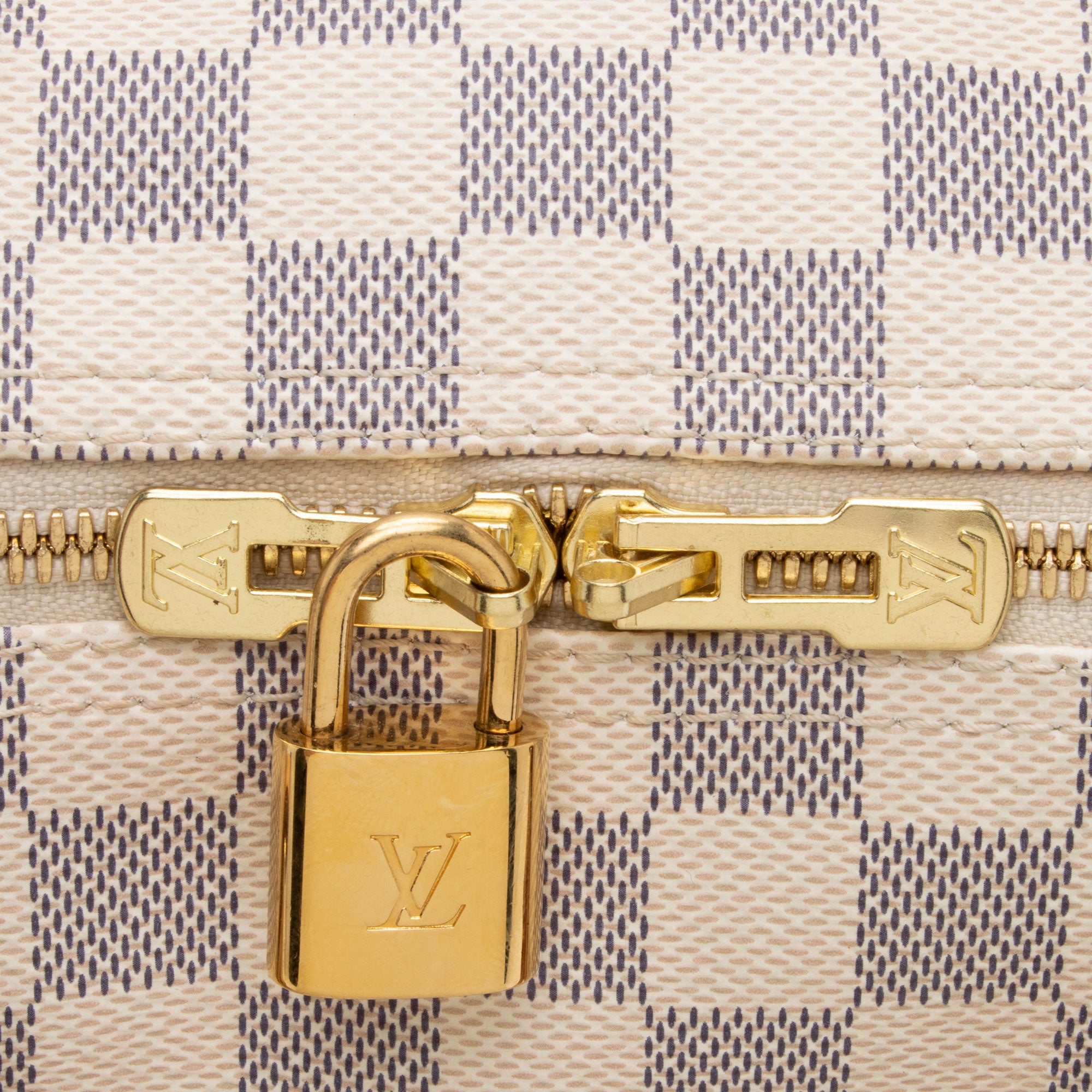 Louis Vuitton Damier Azur Speedy Bandouliere 30 Satchel (SHF-es0MQN)