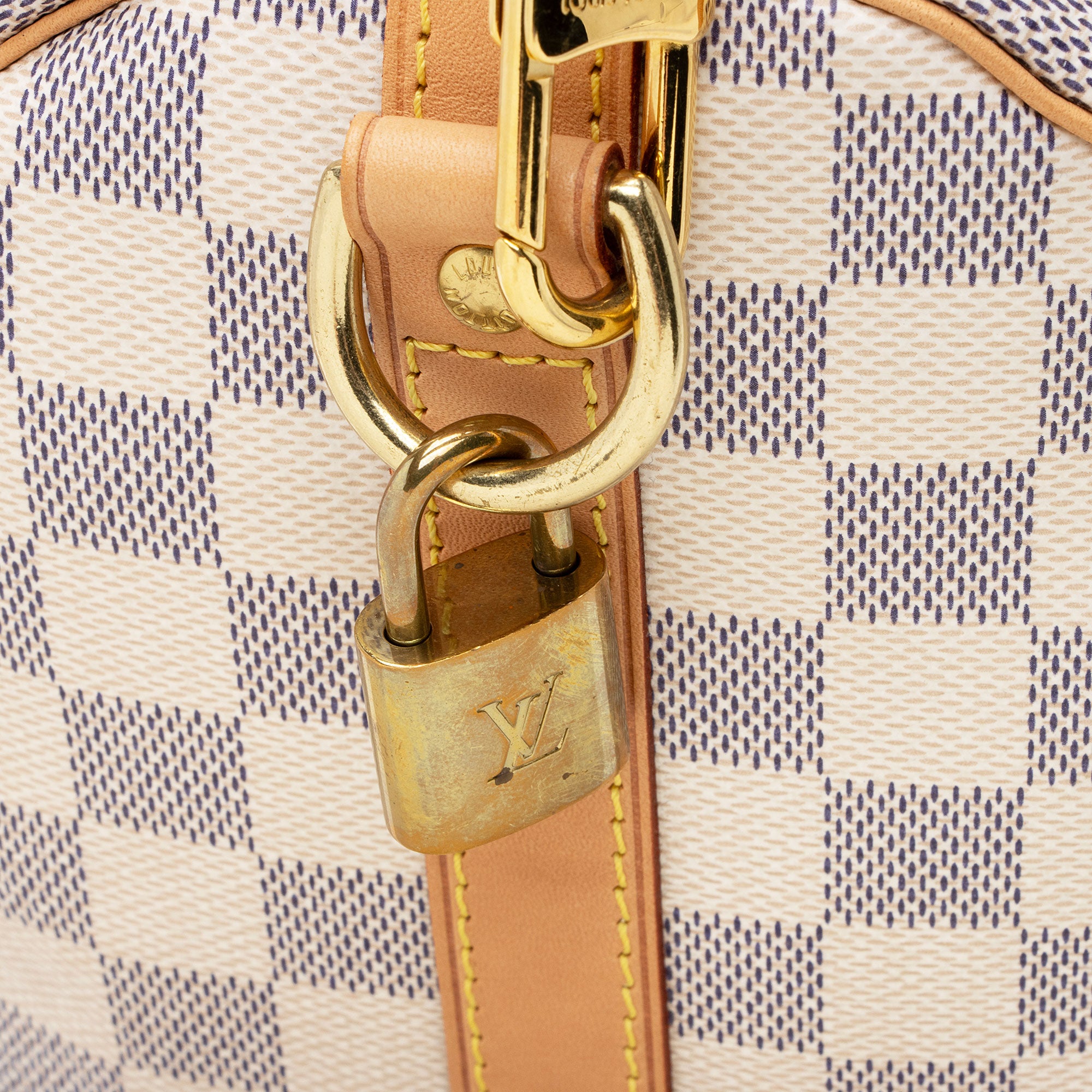 Louis Vuitton Damier Azur Speedy Bandouliere 30 Satchel (SHF-uLQ8b7)