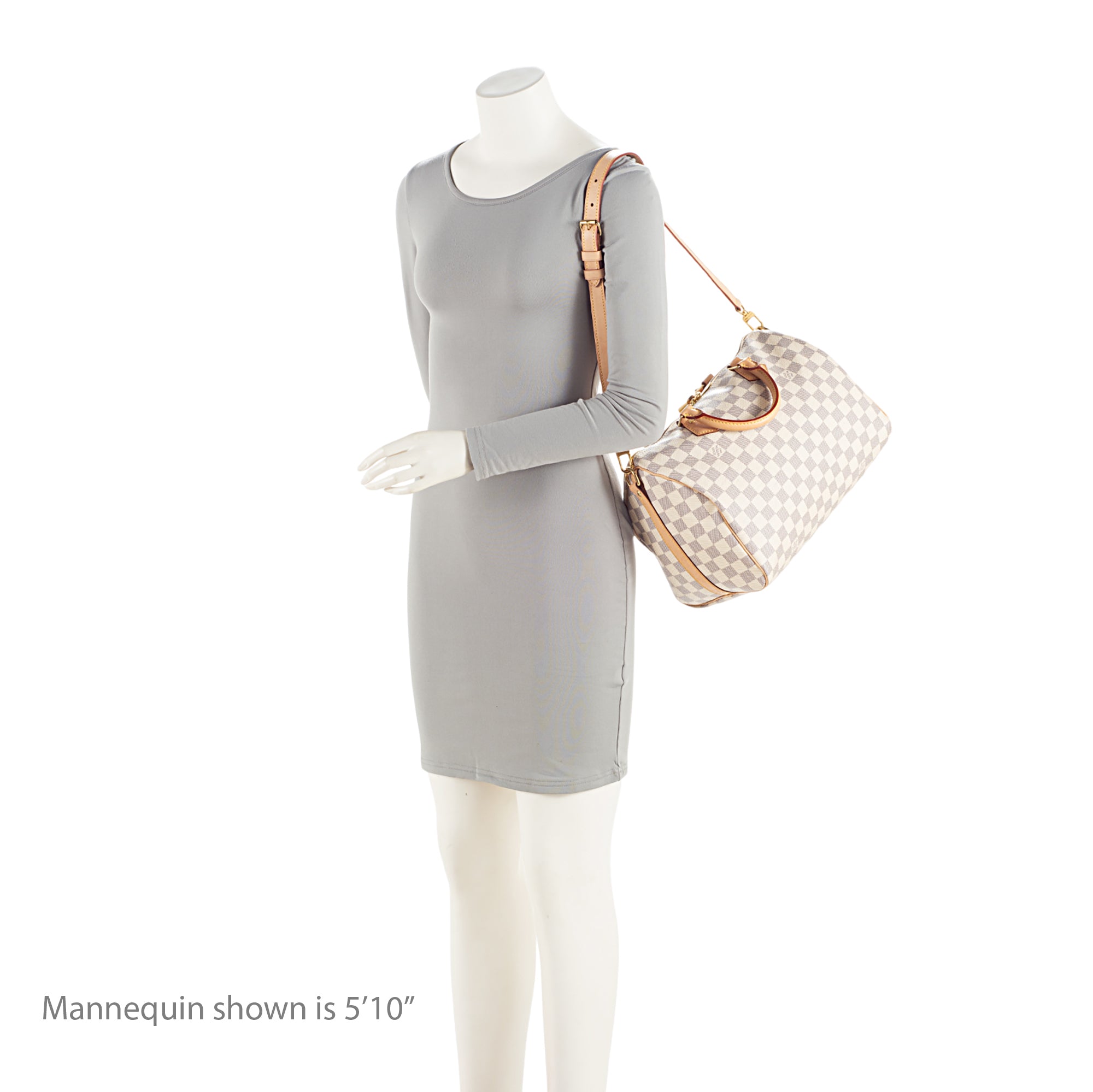Louis Vuitton Damier Azur Speedy Bandouliere 30 Satchel (SHF-uLQ8b7)