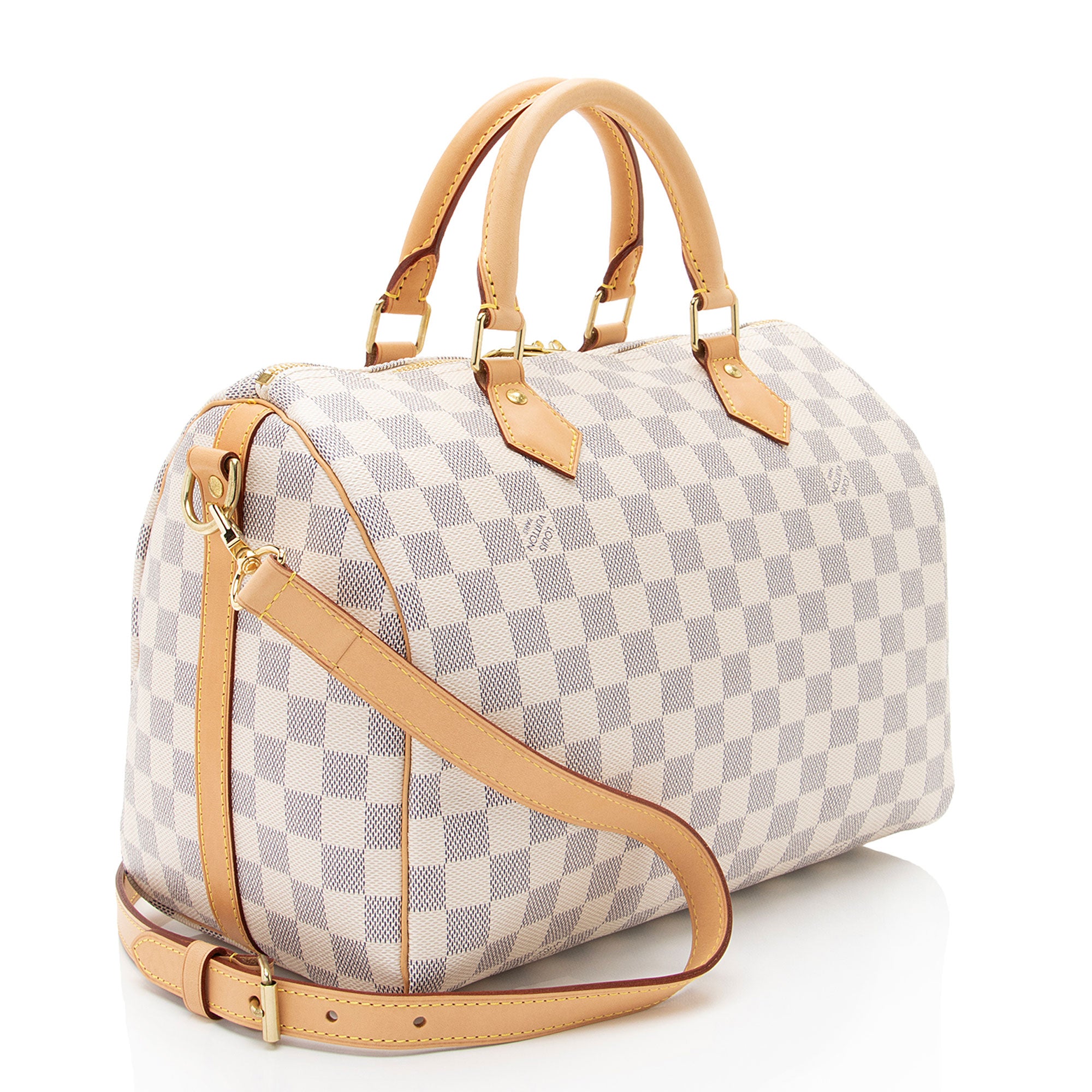 Louis Vuitton Damier Azur Speedy Bandouliere 30 Satchel (SHF-uLQ8b7)