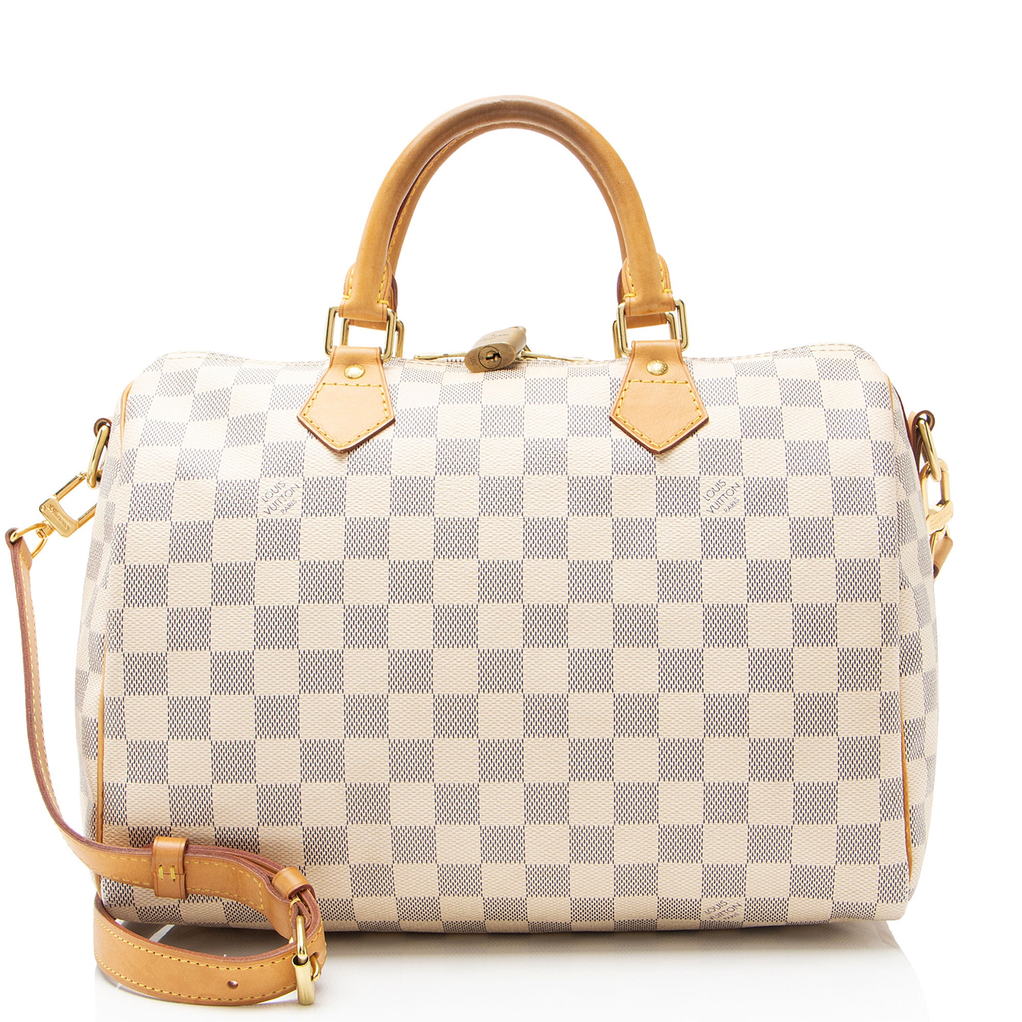 Louis Vuitton Damier Azur Speedy Bandouliere 30 Satchel