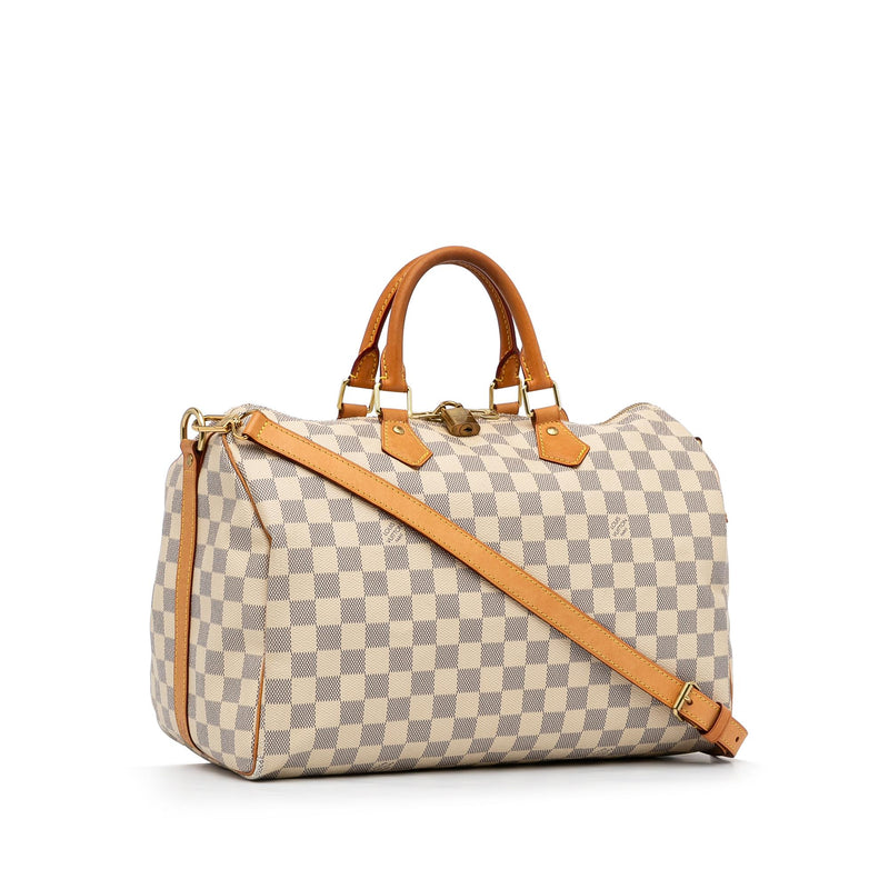 Louis Vuitton Damier Azur Speedy Bandouliere 35 (SHG-iCQbEU) – LuxeDH