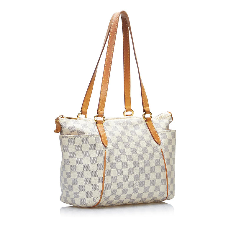Louis Vuitton, Bags, Authentic Louis Vuitton Totally Gm Damier Azur  Canvas Bag