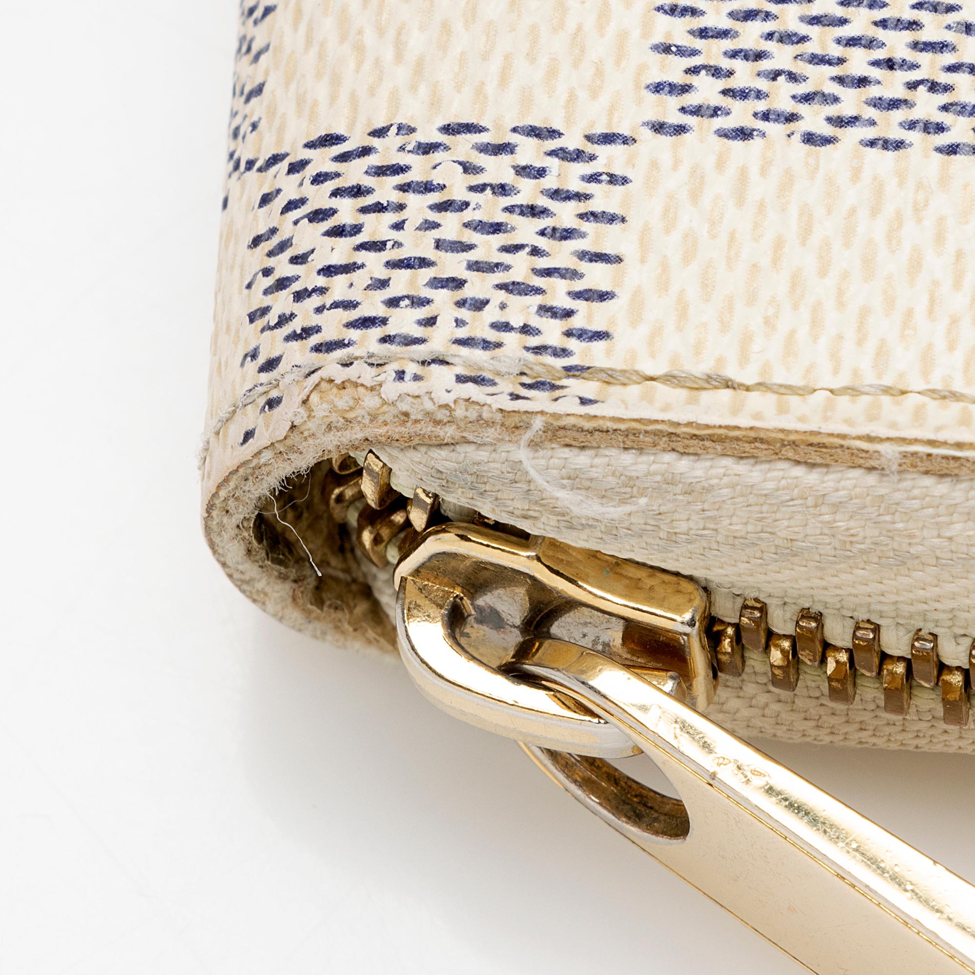 Louis Vuitton Damier Azur Zippy Organizer Wallet (SHF-22185)