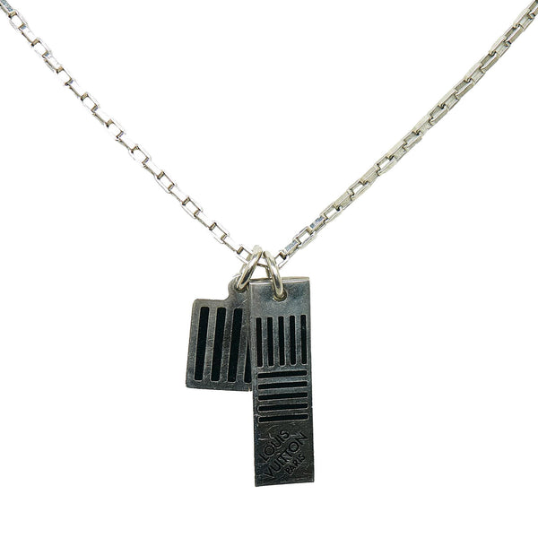 Louis Vuitton Damier Black Necklace (SHG-6bGjC8)