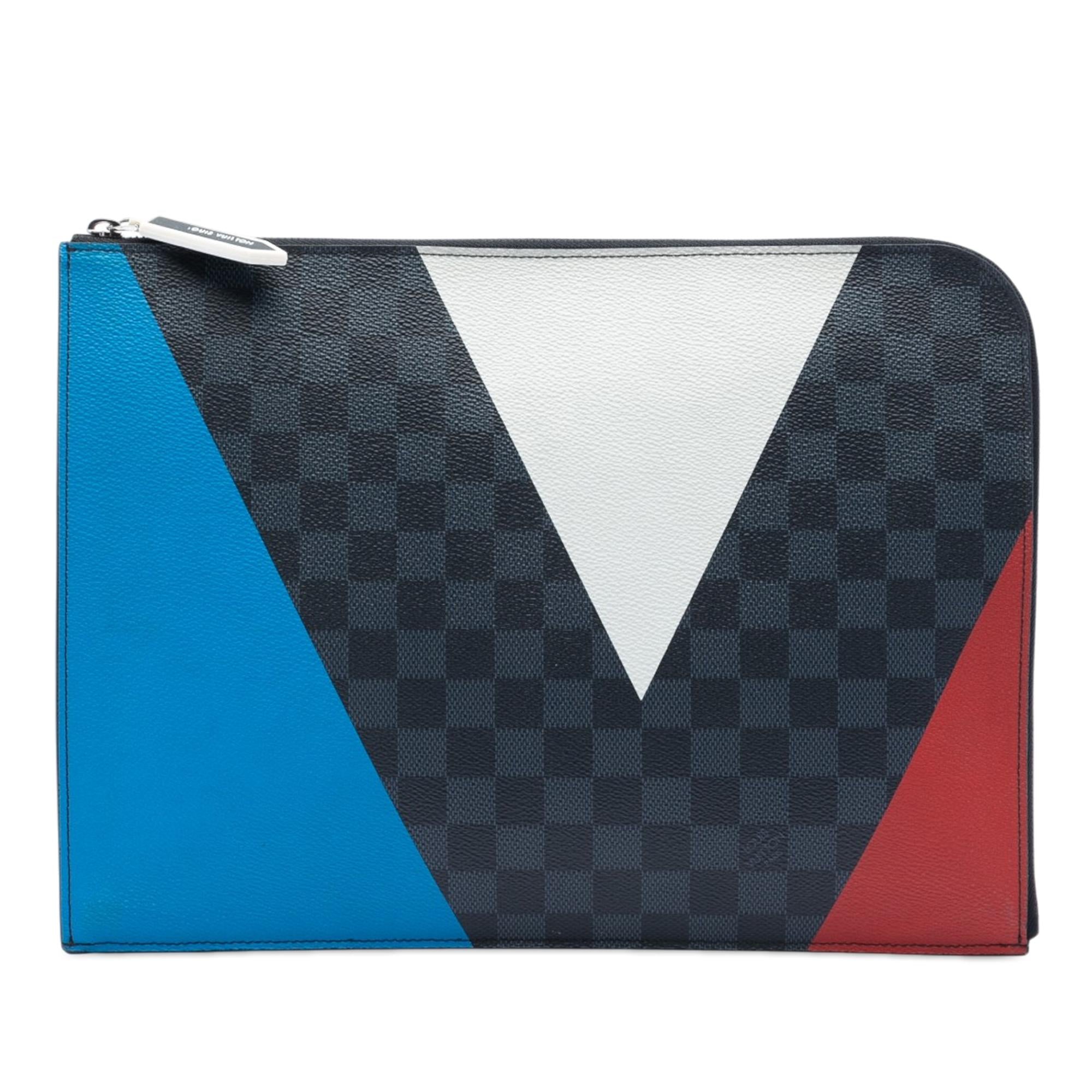 Louis Vuitton Damier Cobalt Americas Cup Pochette Jour GM