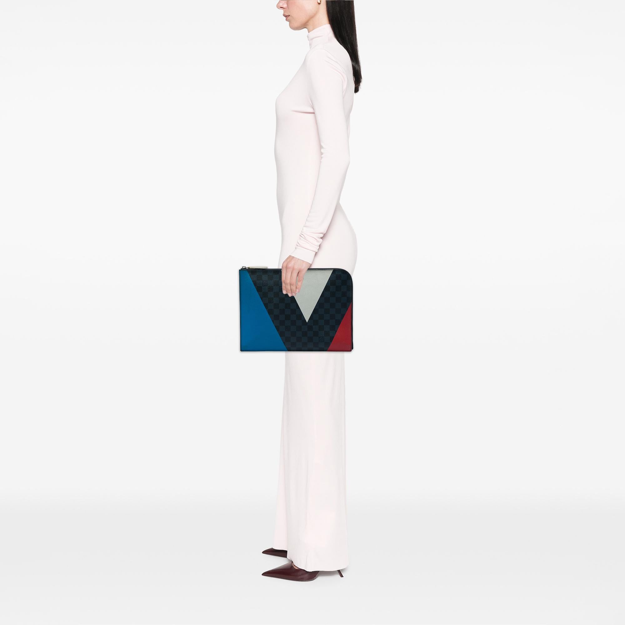 Louis Vuitton Damier Cobalt Americas Cup Pochette Jour GM