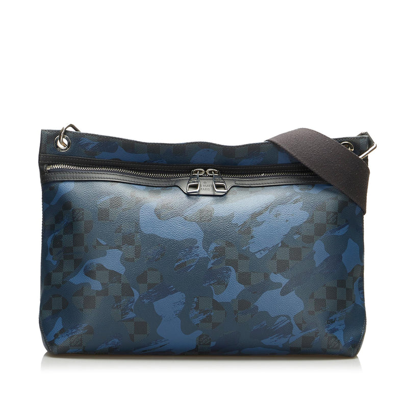 Louis Vuitton Damier Cobalt Camouflage Hunter Crossbody Bag (SHG