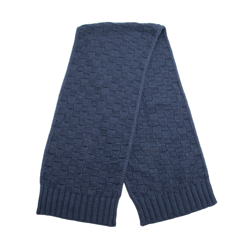 Louis Vuitton Damier Cobalt Cashmere Knit Scarf (SHF-23236) – LuxeDH