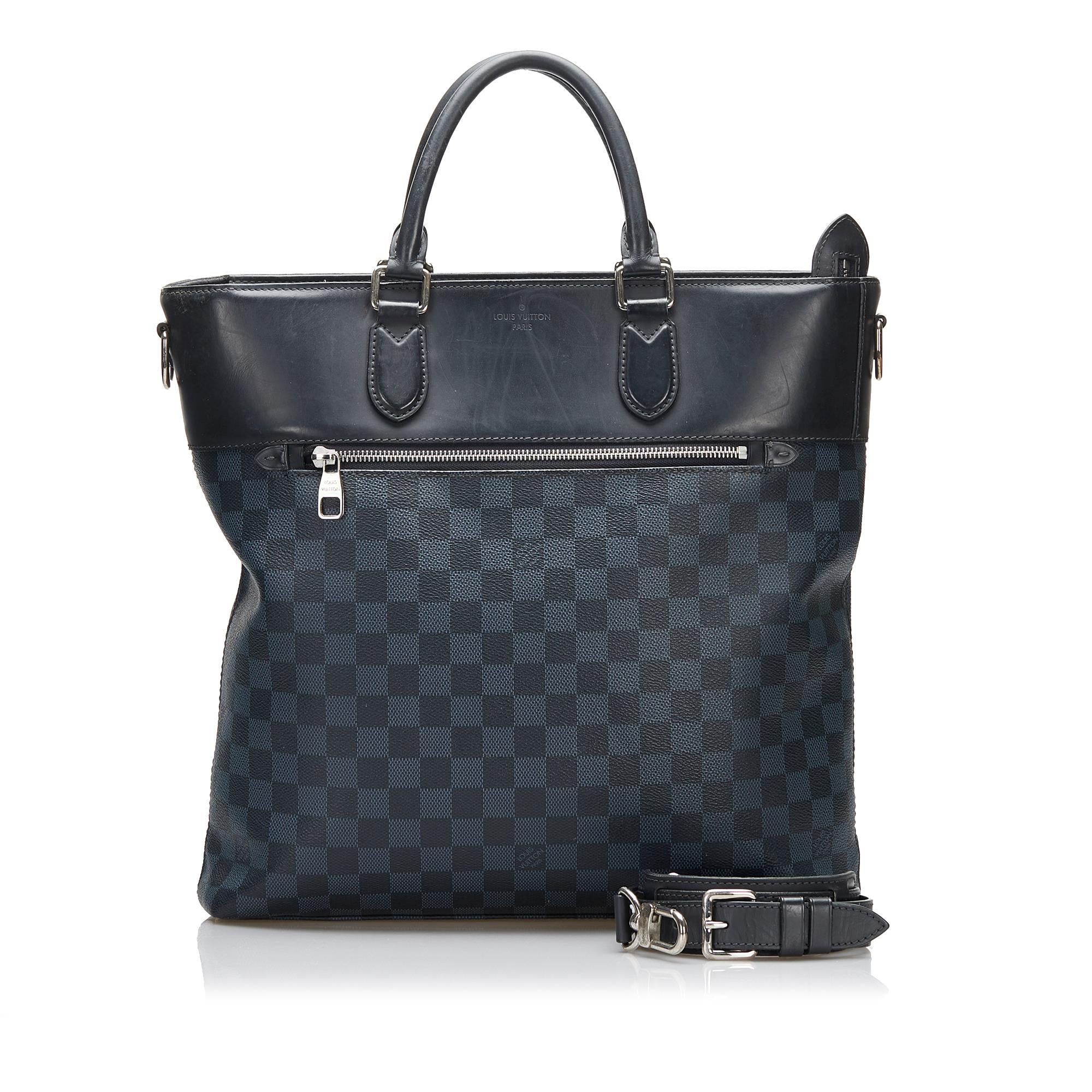 Louis Vuitton Damier Cobalt Newport Tote (SHG-bDPz9X)