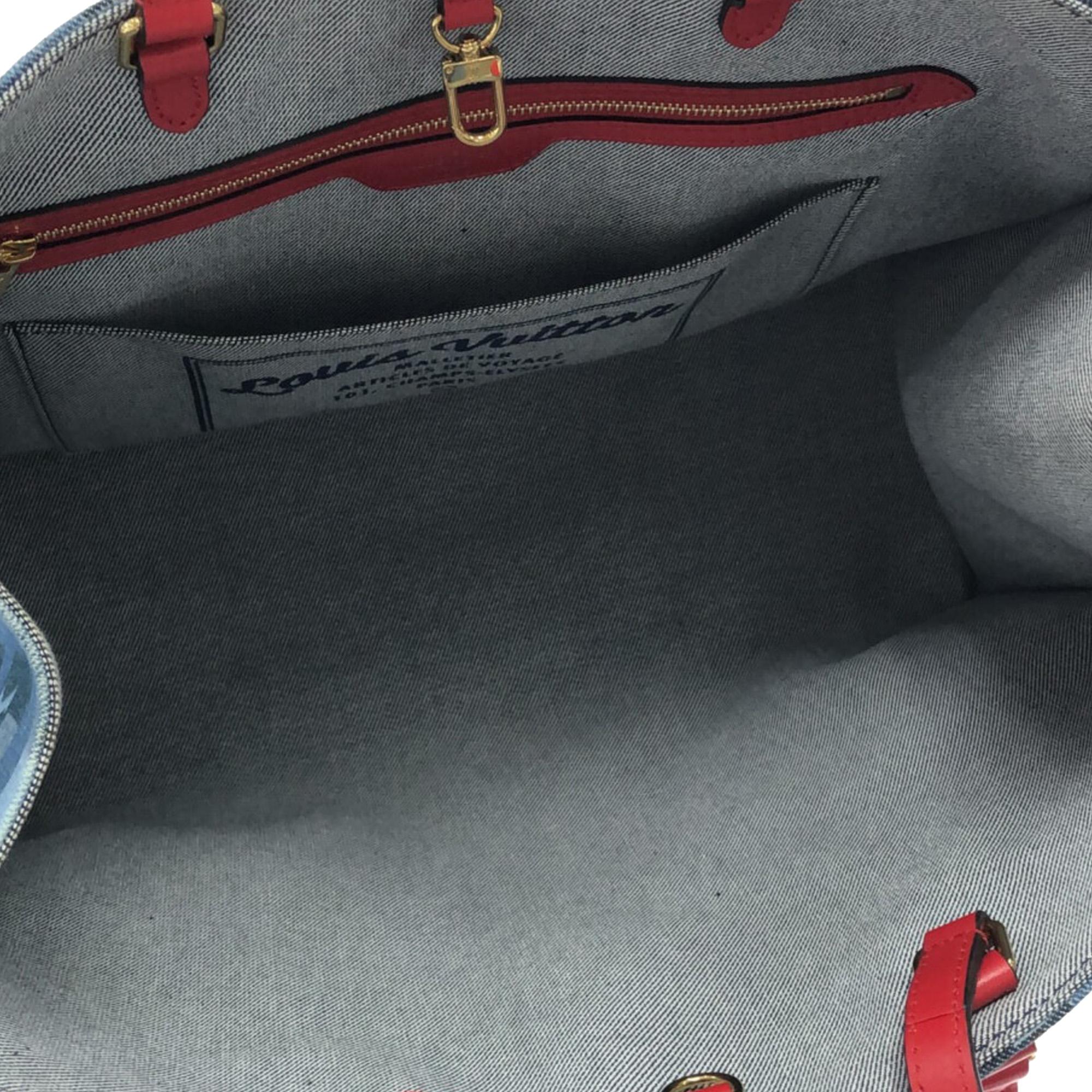 Louis Vuitton Damier Denim Onthego GM (SHG-Dva1Zr)