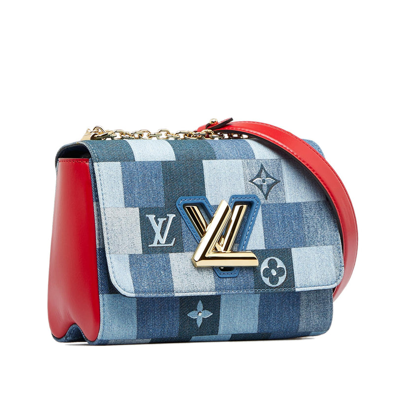 Louis Vuitton Neverfull MM Patchwork Monogram Denim Shoulder Bag