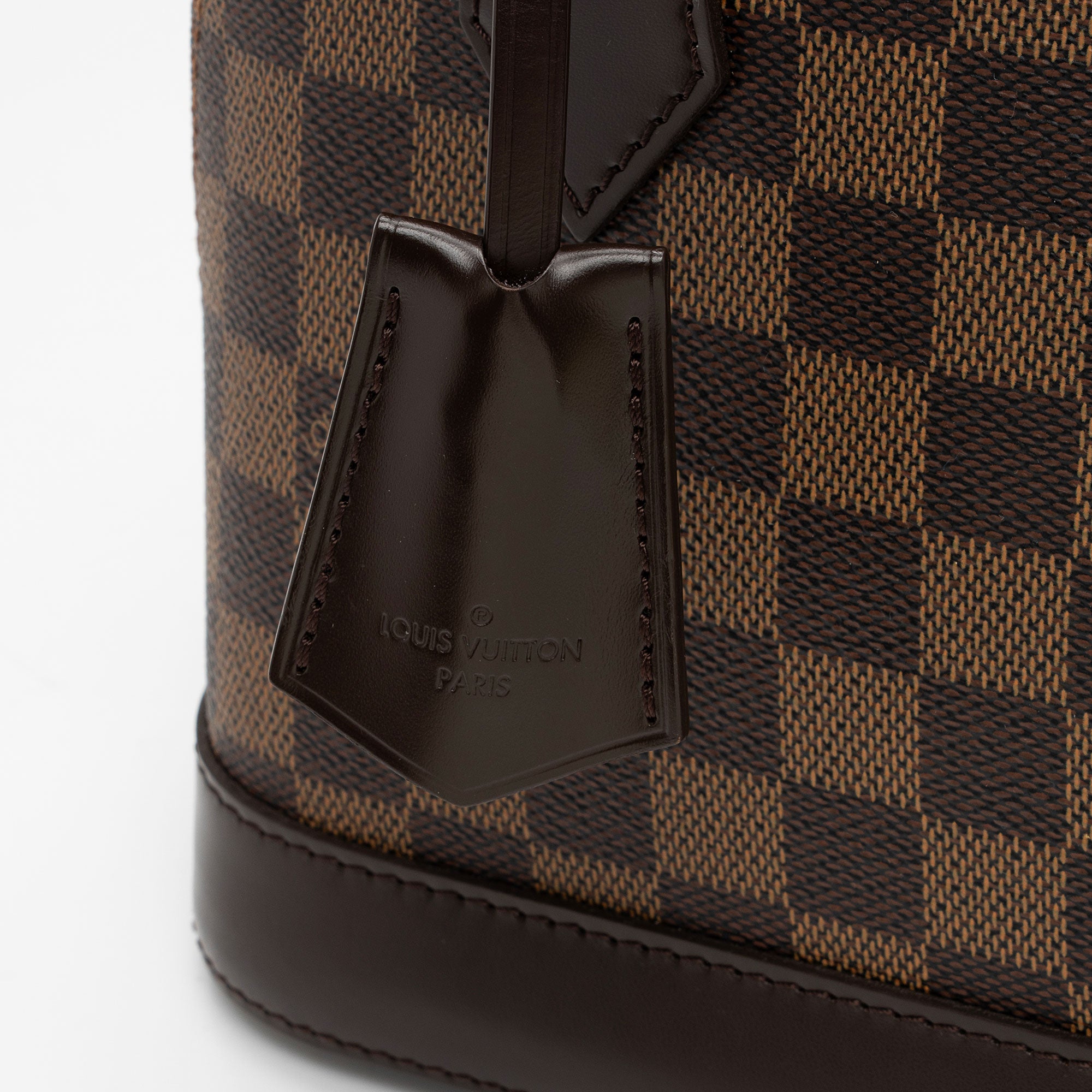 Louis Vuitton Damier Ebene Alma BB Satchel (SHF-DbzGC2)