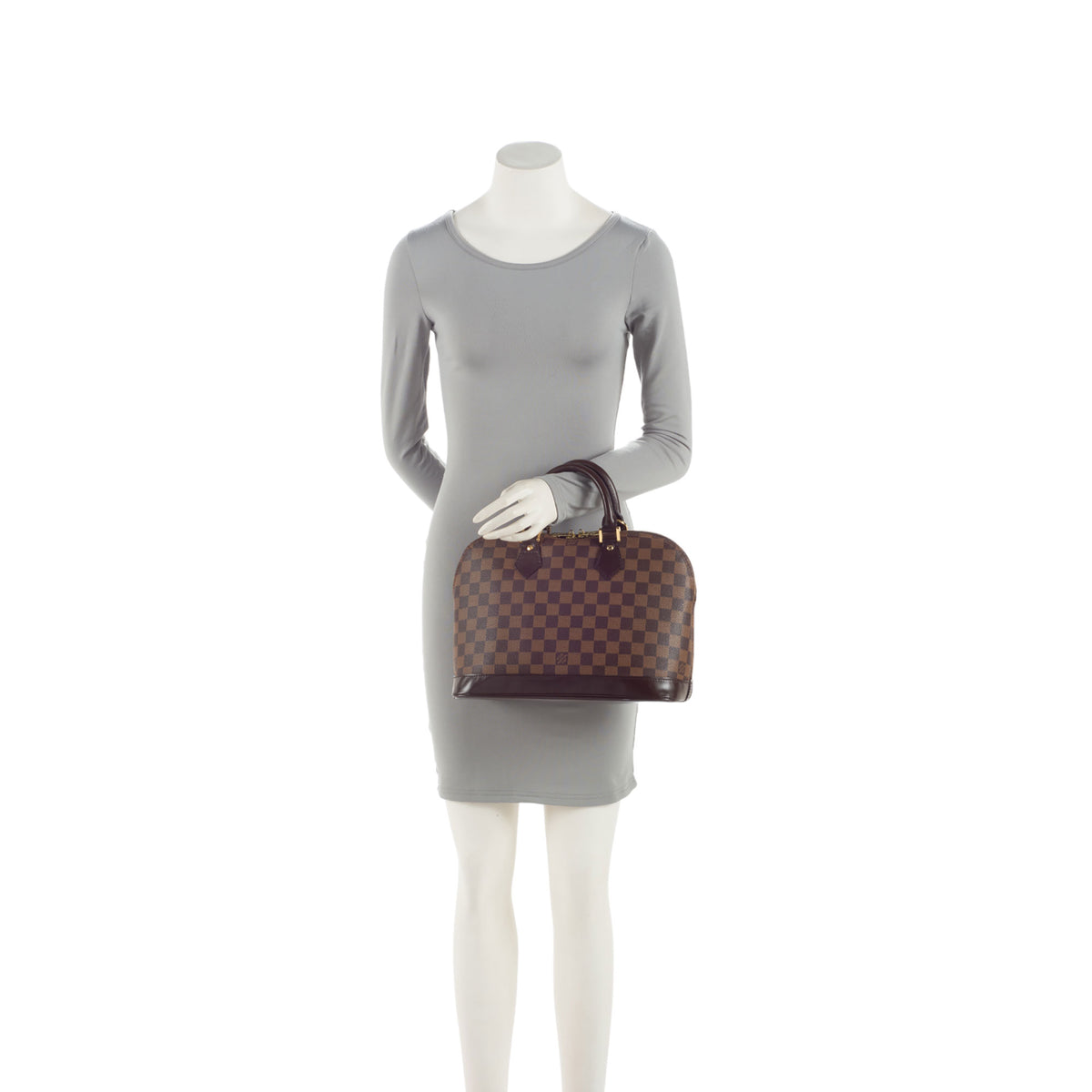 Louis Vuitton Damier Ebene Alma PM Satchel
