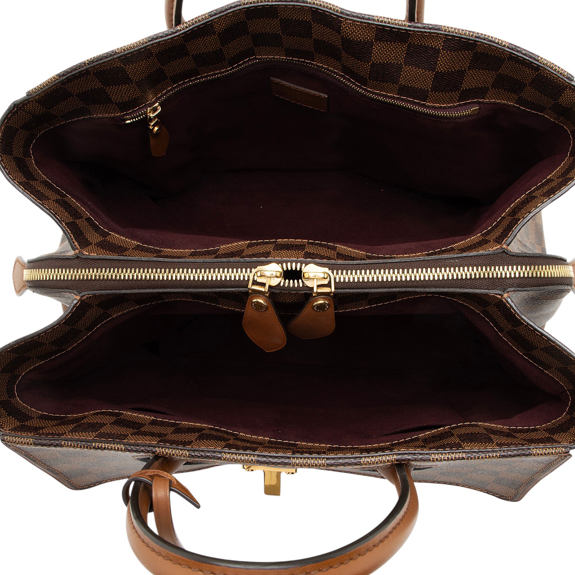 Louis Vuitton Damier Ebene Ascot Satchel